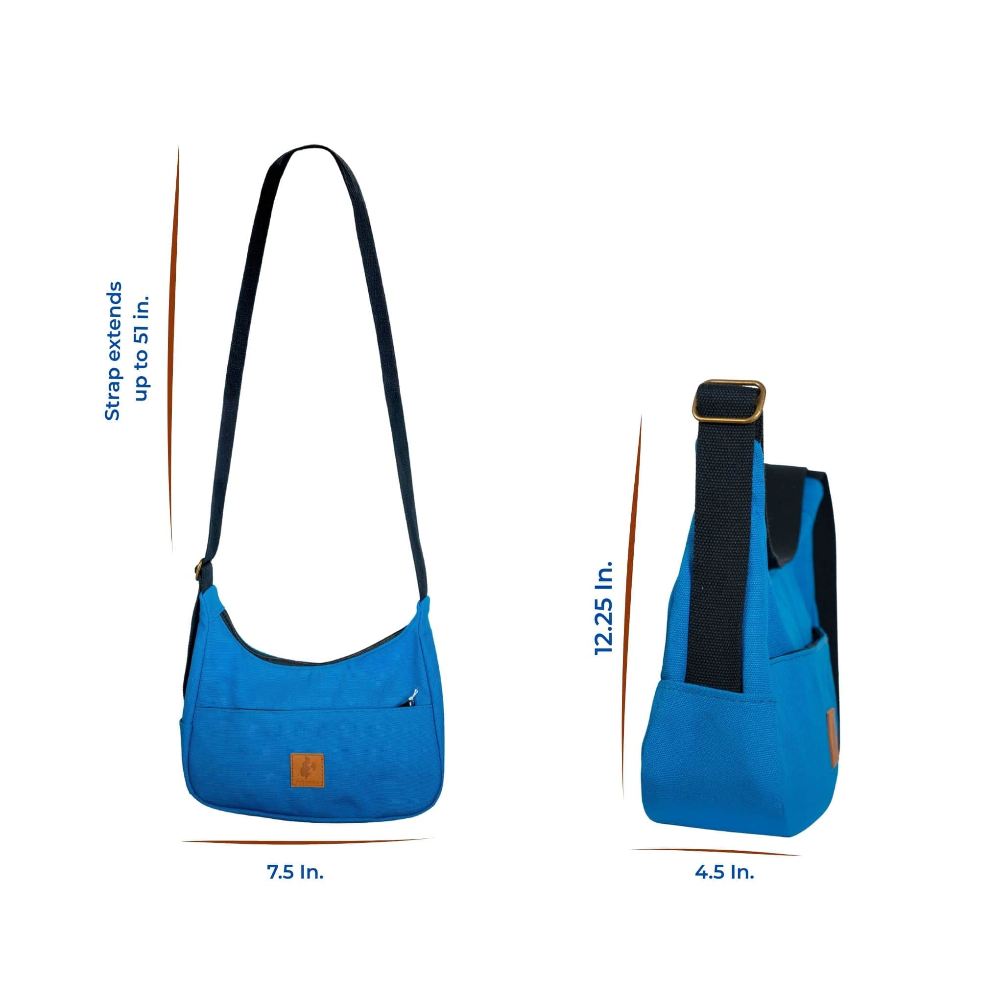 Crescent Canvas Crossbody Shoulder Bag for Women - Image 31