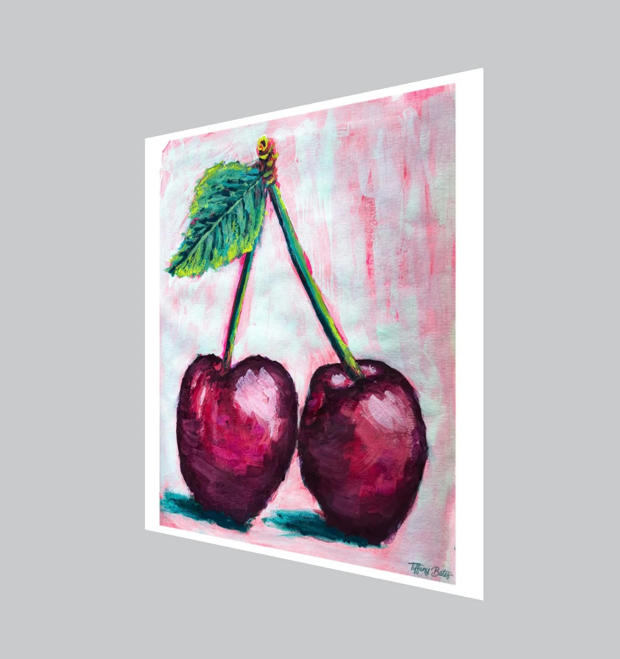 Crimson Duet - Fine Art Print - 8” x 8” - Image 2
