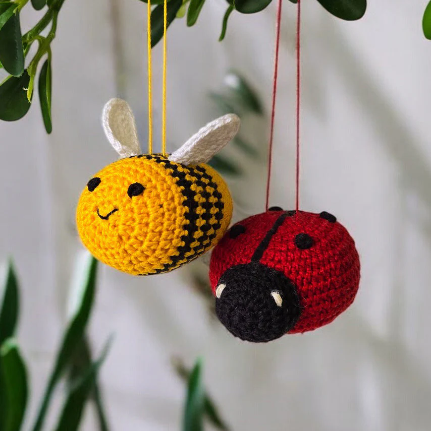 Crochet Ladybug Ornament - Image 3