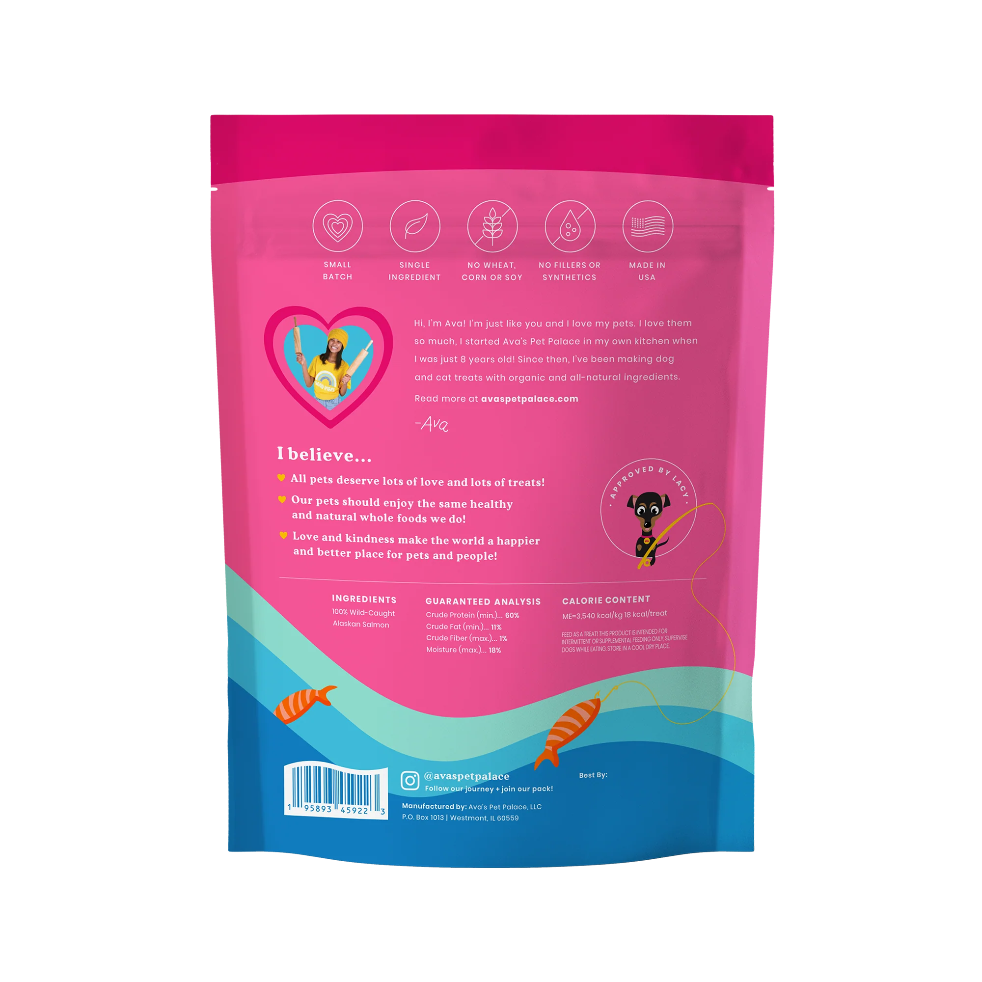 Crunchy Jerky Dog Treats - Snappin' Salmon - Image 4
