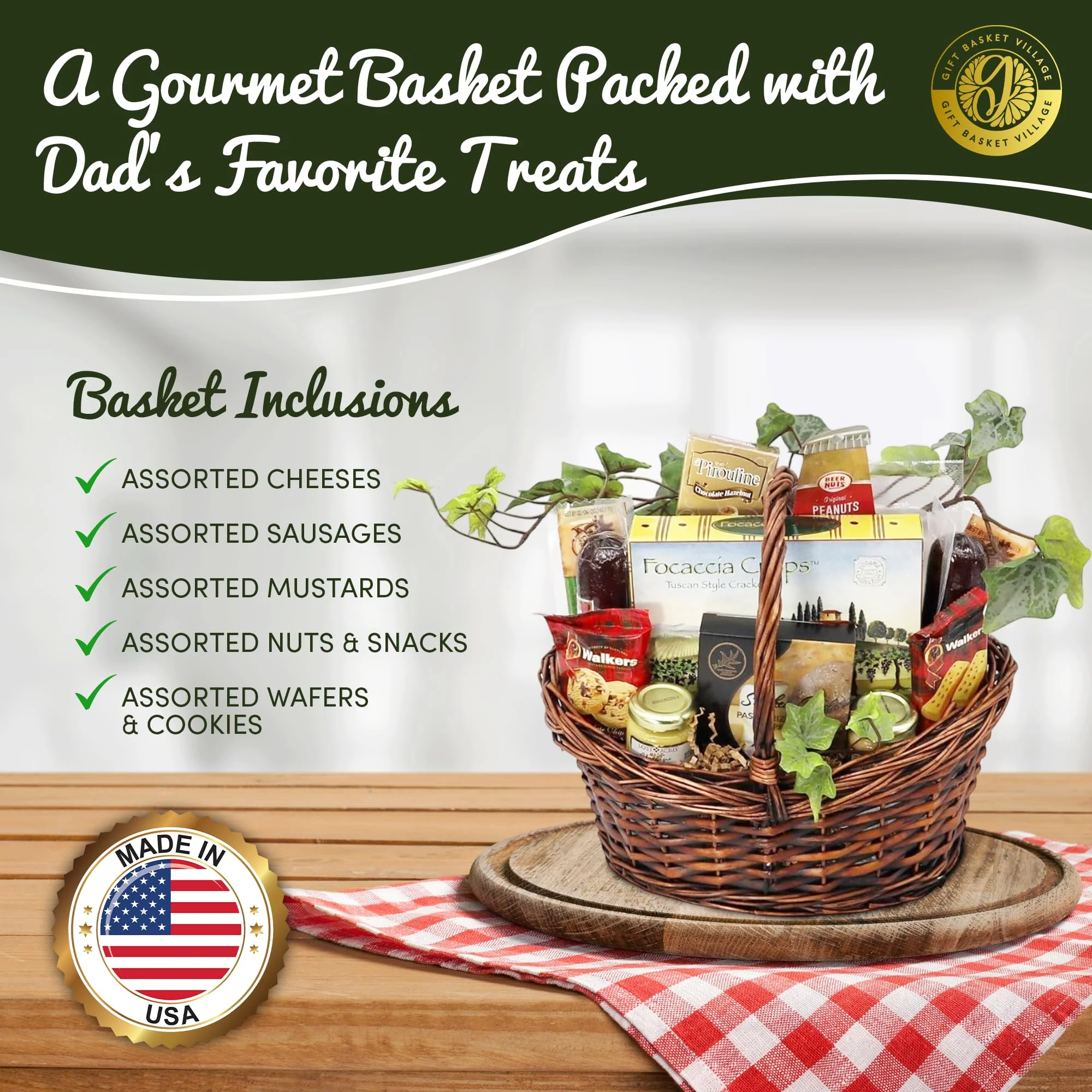Dad's Gourmet Favorites Snack Basket - Image 3