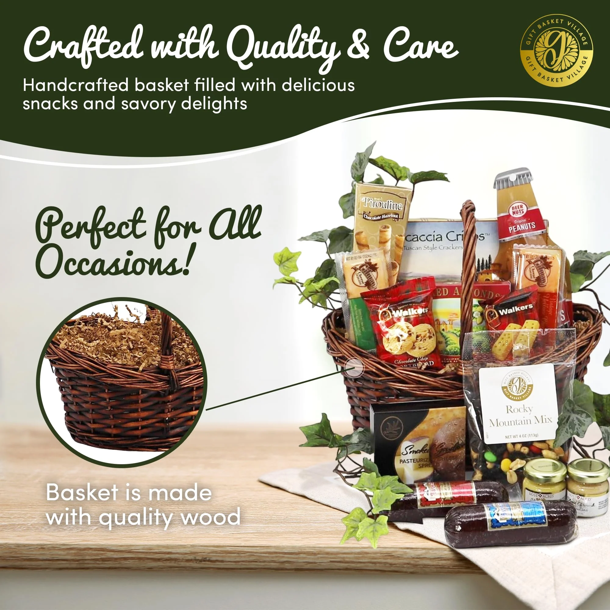 Dad's Gourmet Favorites Snack Basket - Image 4