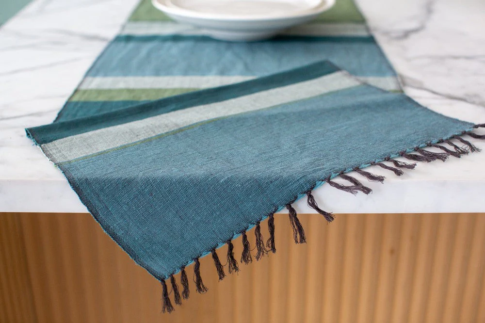Dalol Handwoven Ethiopian Cotton Table Runner - Image 11