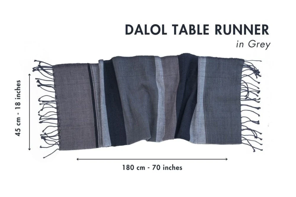 Dalol Handwoven Ethiopian Cotton Table Runner - Image 12
