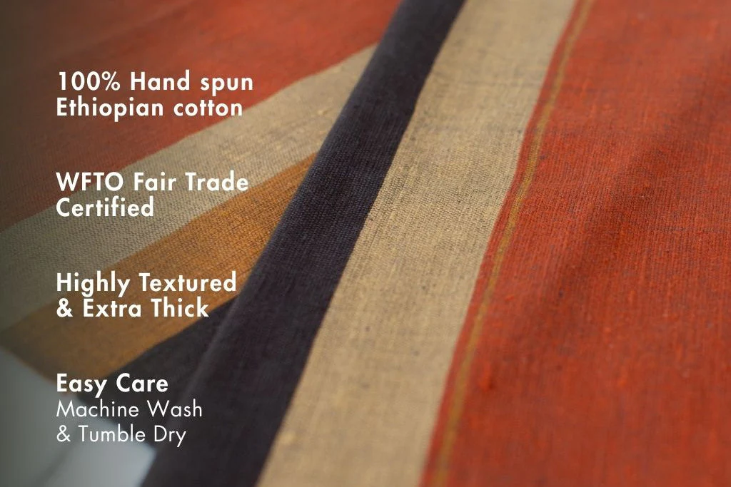 Dalol Handwoven Ethiopian Cotton Table Runner - Image 2
