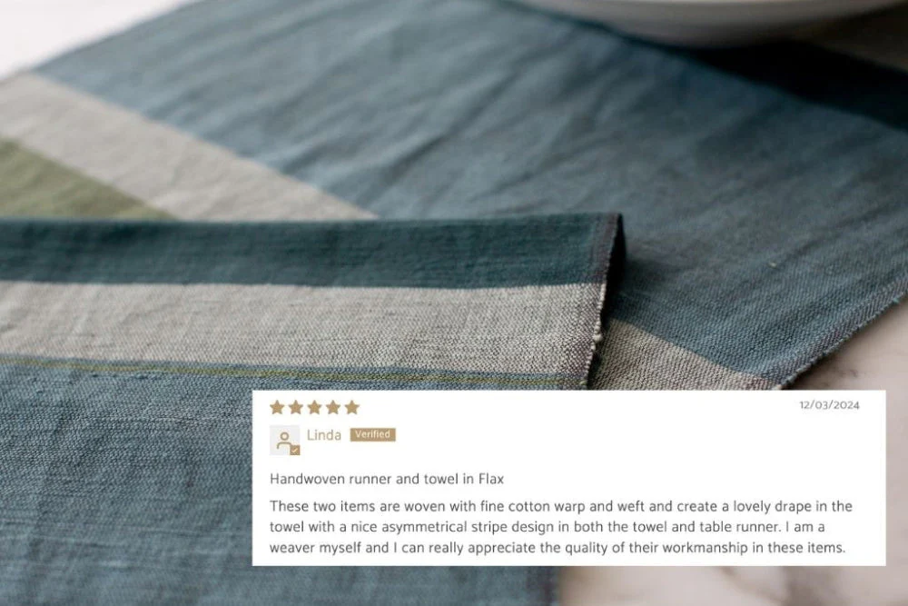 Dalol Handwoven Ethiopian Cotton Table Runner - Image 3