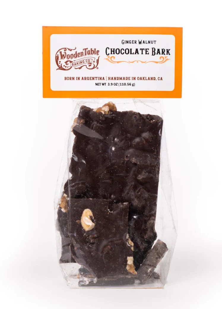 Dark Chocolate Ginger and Walnut Bark - No Gluten (4 ounces) - Image 2