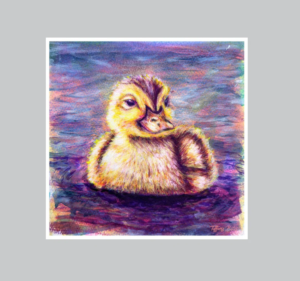 Darling Duckling - Fine Art Print - 8â x 8â