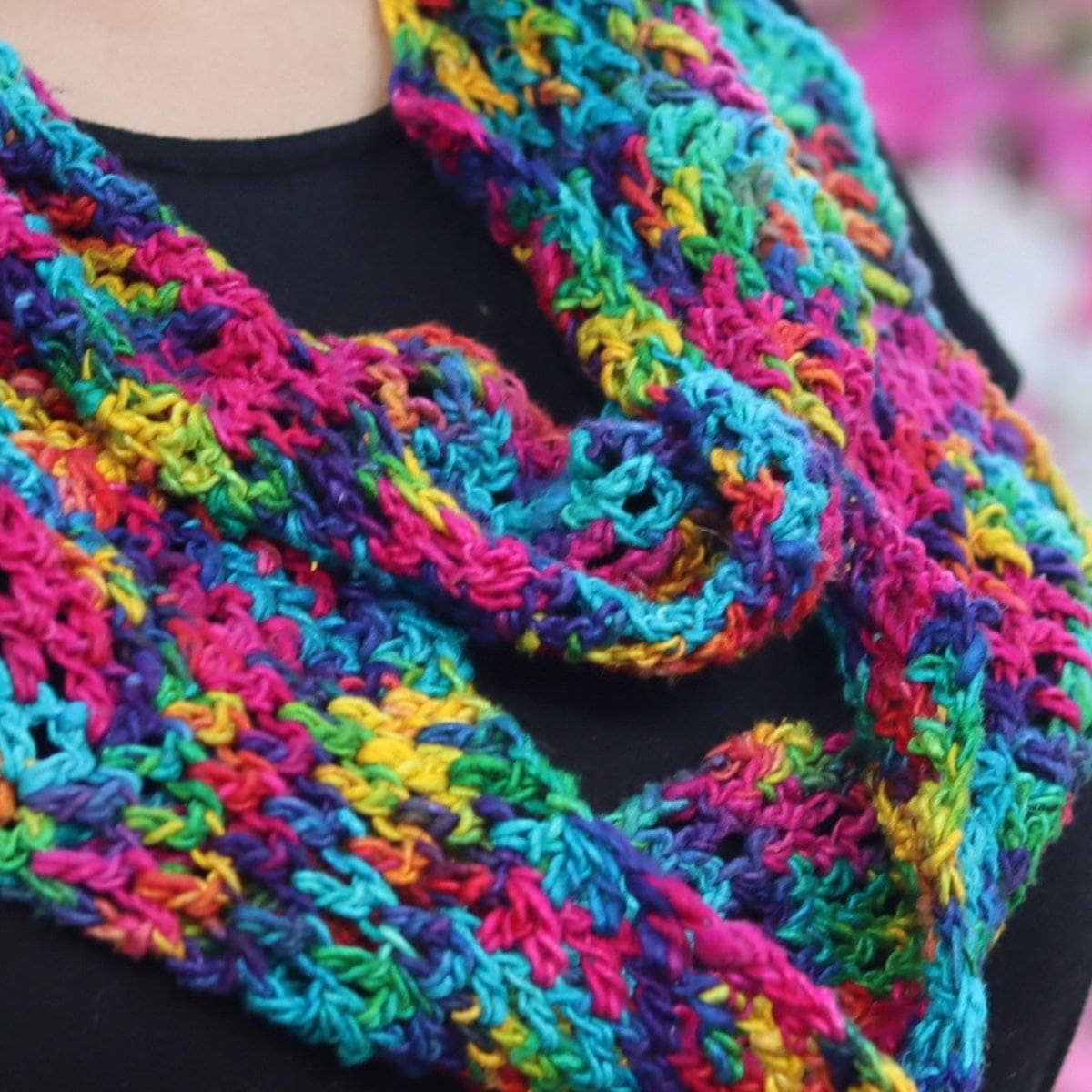 Darn Good Ripple Infinity Scarf Crochet Kit - Image 3