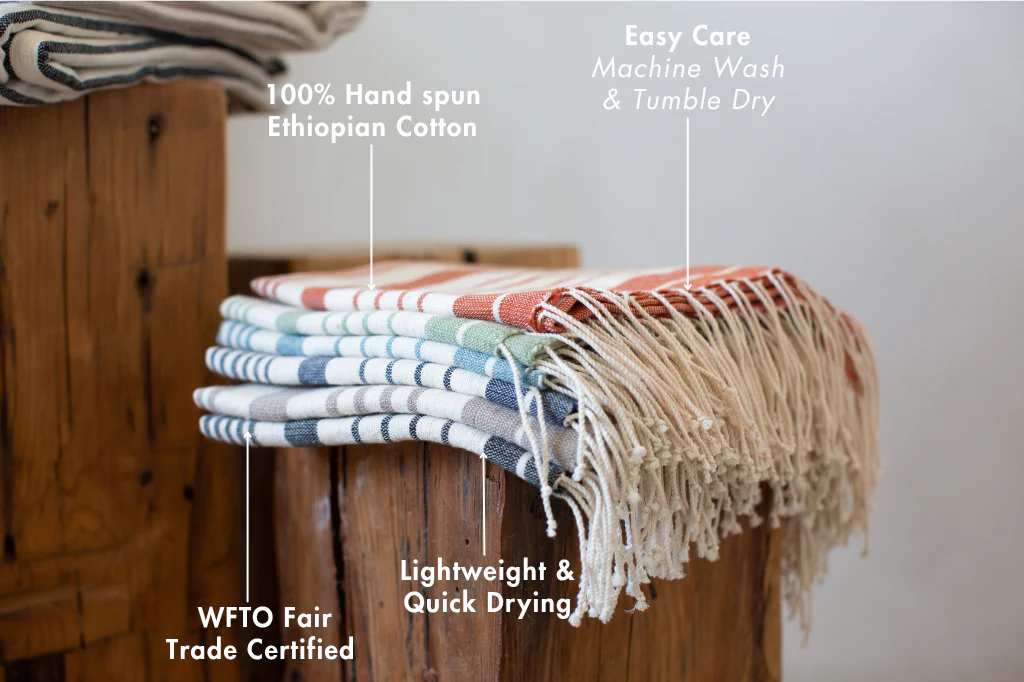 Dawa Handwoven Ethiopian Cotton Hand Towel - Image 2