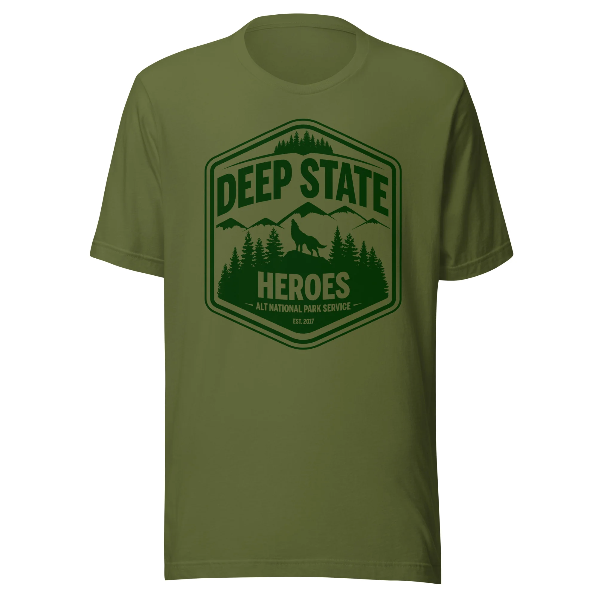 Deep State Heroes Alt National Park Service T-Shirt - Image 2