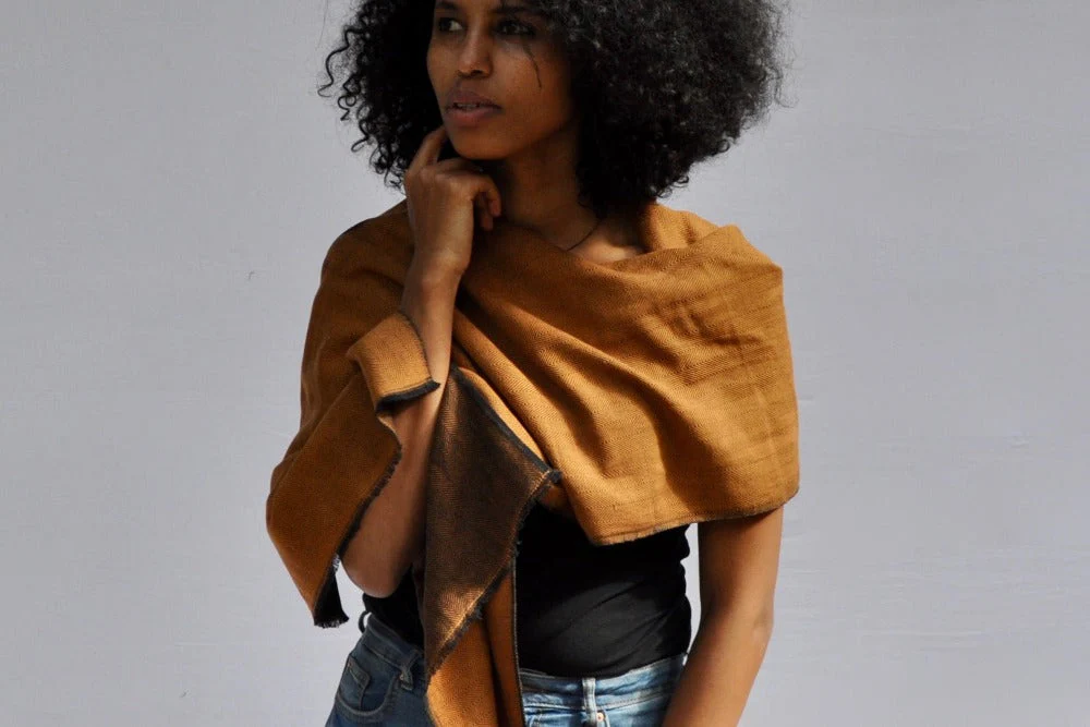 Degu Scarf Handwoven Ethiopian Cotton - Image 5