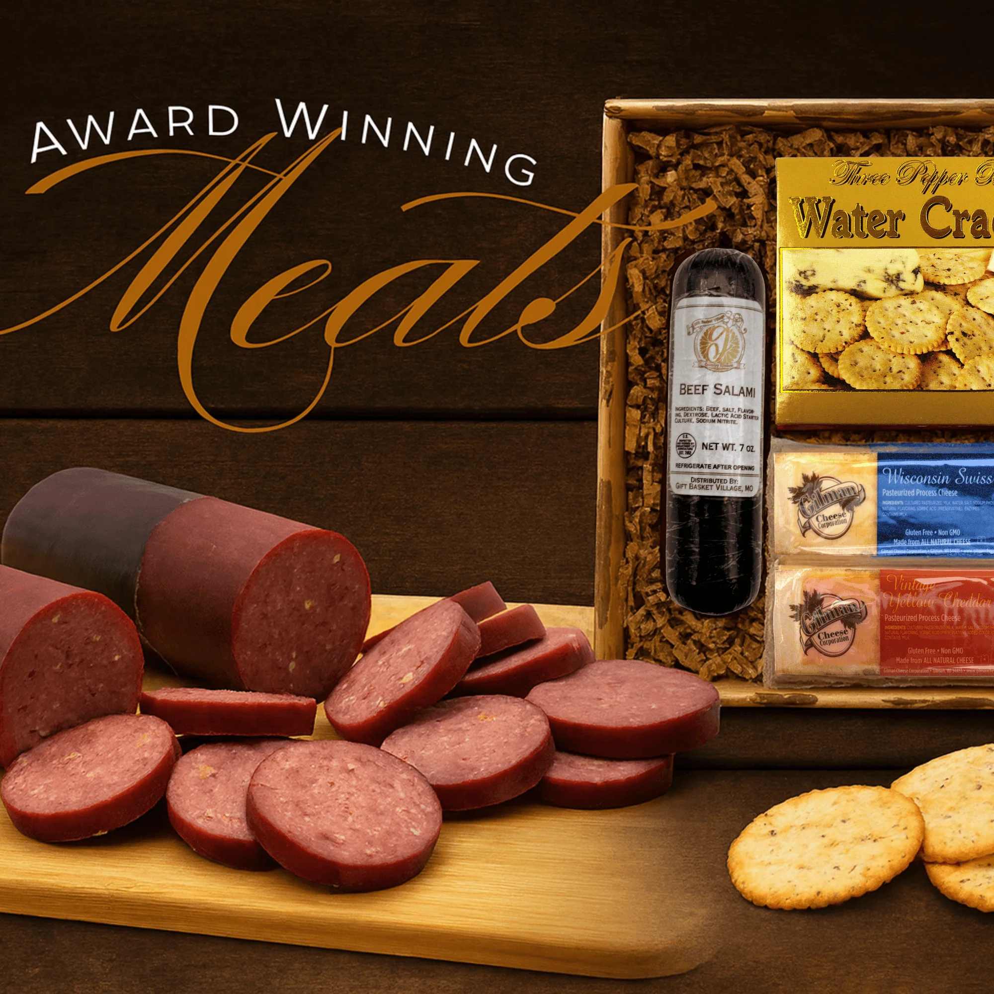 Deluxe Meat & Cheese Gift Box - Image 4