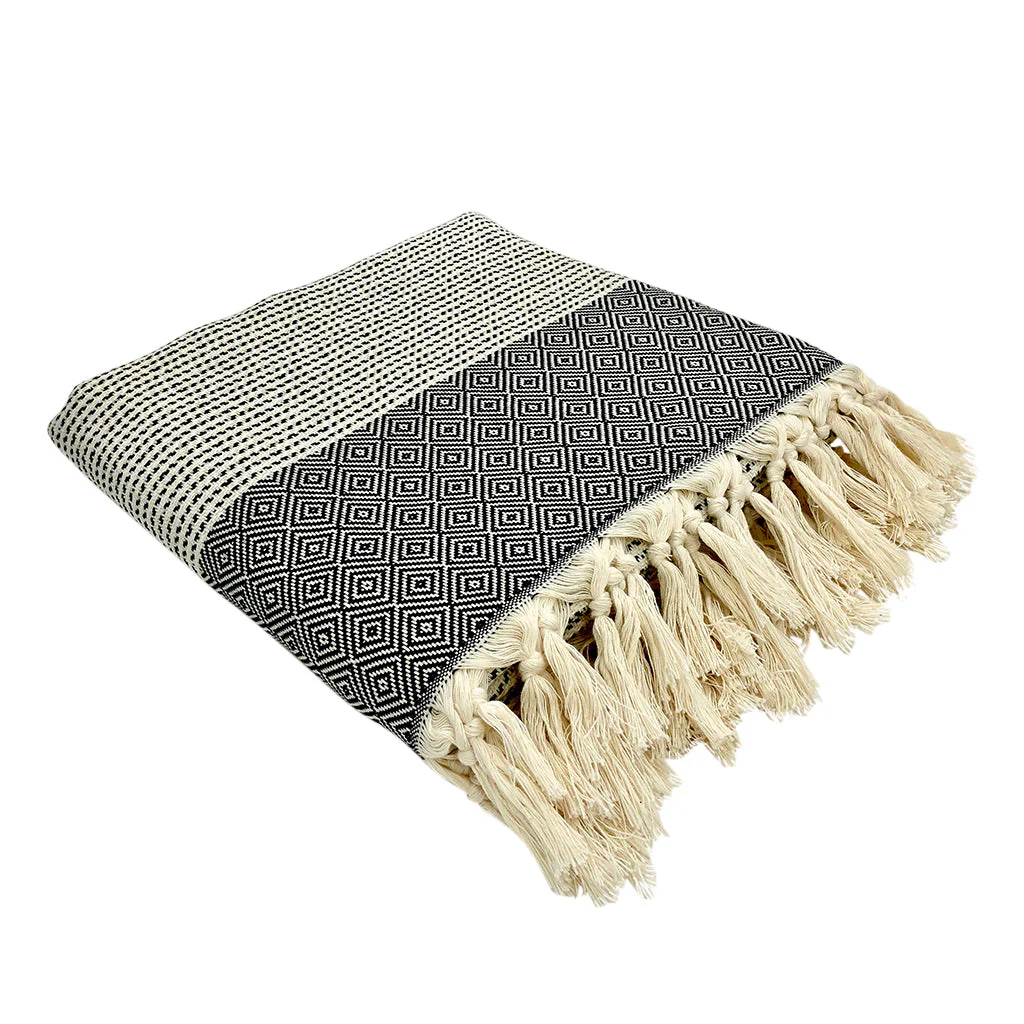 Diamond Stripe Turkish Throw - Image 7