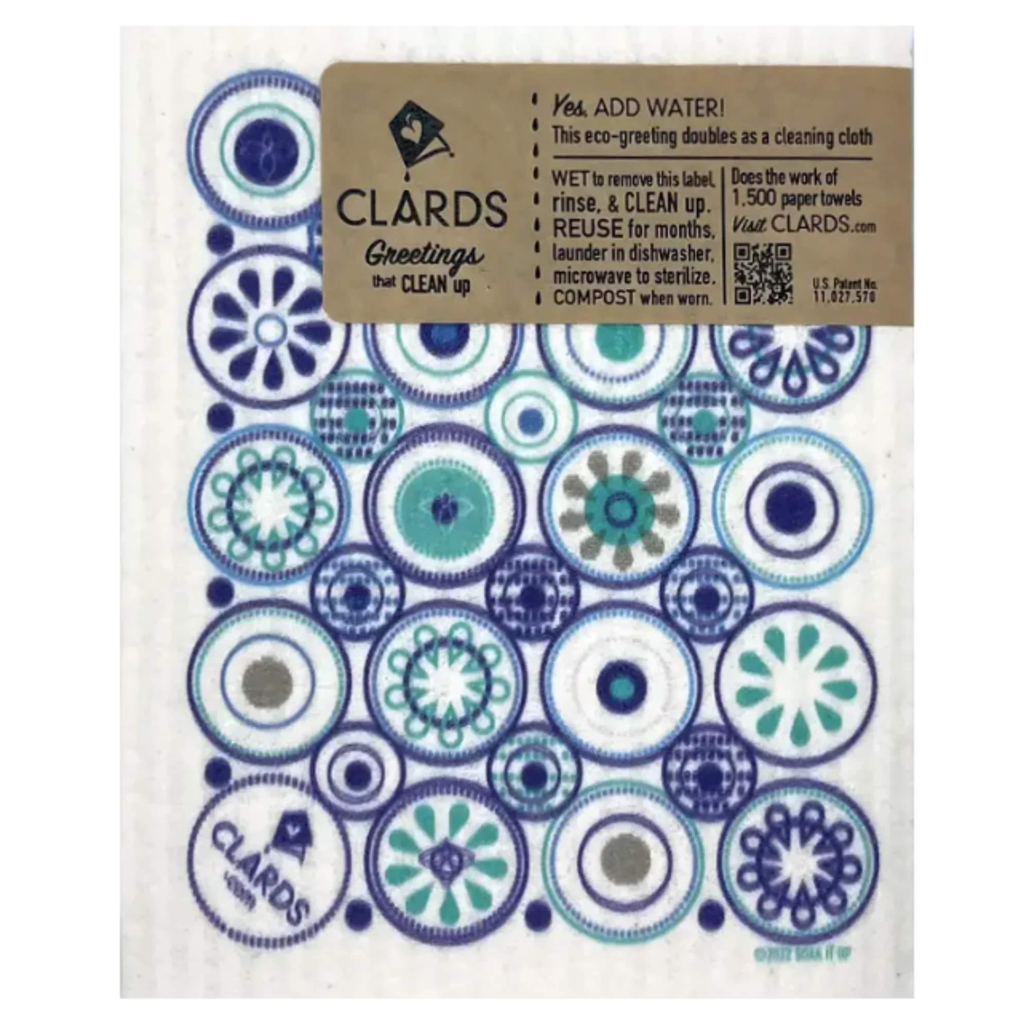Do What You Love Today Greeting Card Turns Into a Swedish Sponge Cloth | Soak iT Up Clard® - Image 2