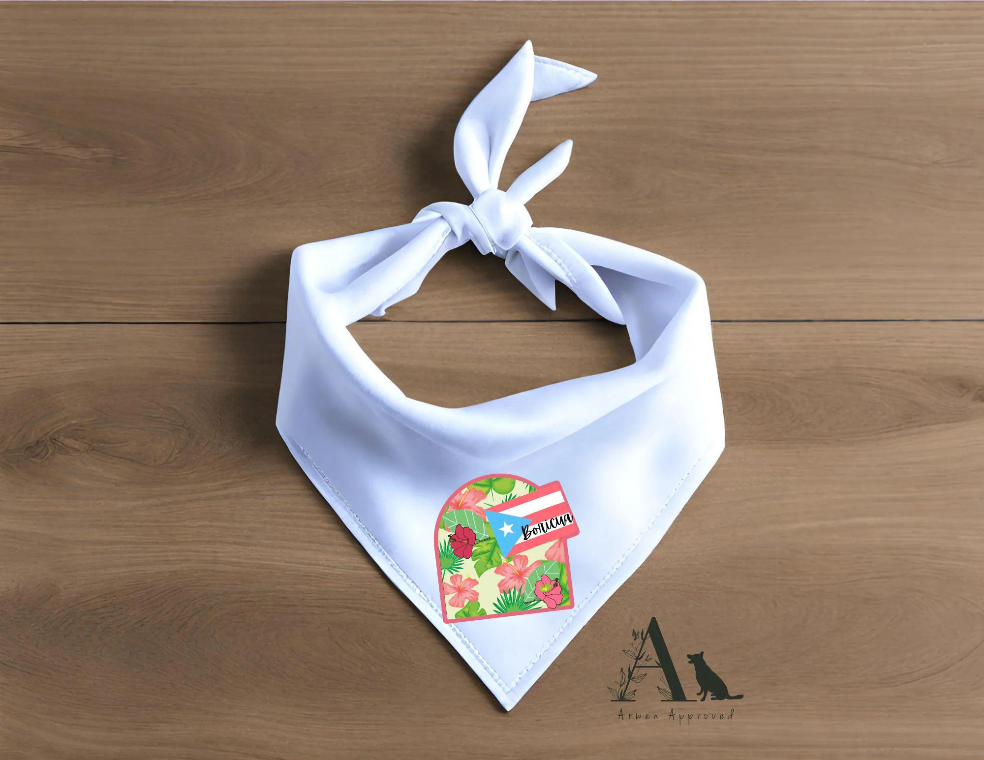 Puerto Rican Pride Dog Bandana | Hispanic Heritage | Boricua Pet Gift S M L - Image 3