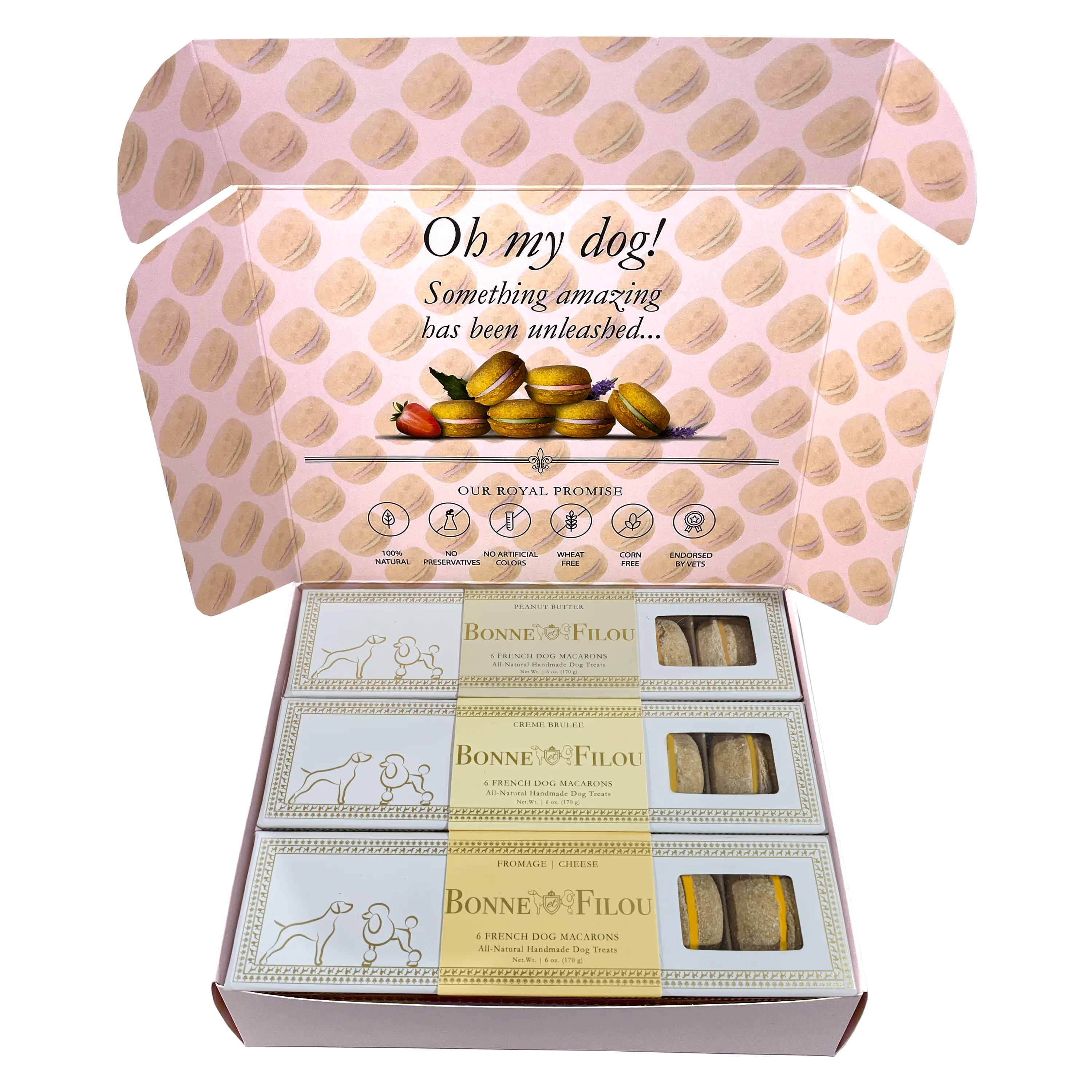 Dog Macaron Combo Gift Box (18 French Dog Macarons) - Image 4