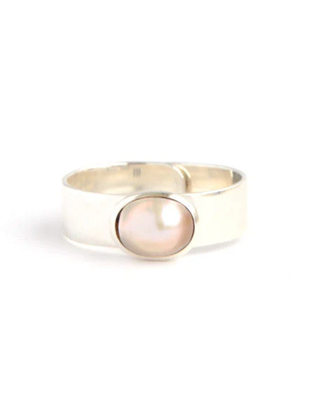 Dolores Freshwater Pearl Sterling Ring - Image 4
