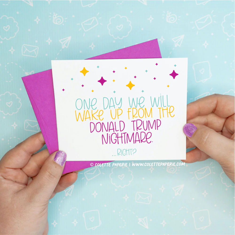 Donald Trump - Nightmare Funny Greeting Card