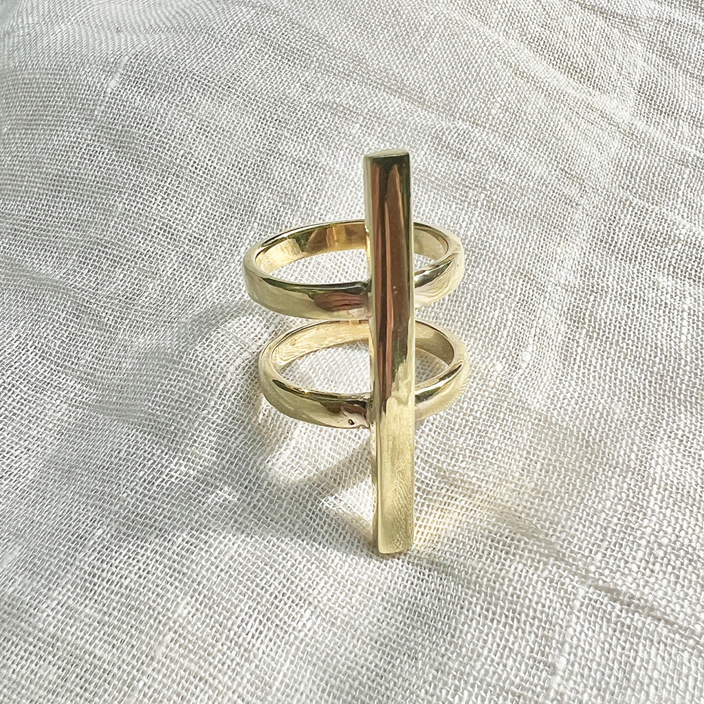 Double Band Bombshell Ring - Image 2