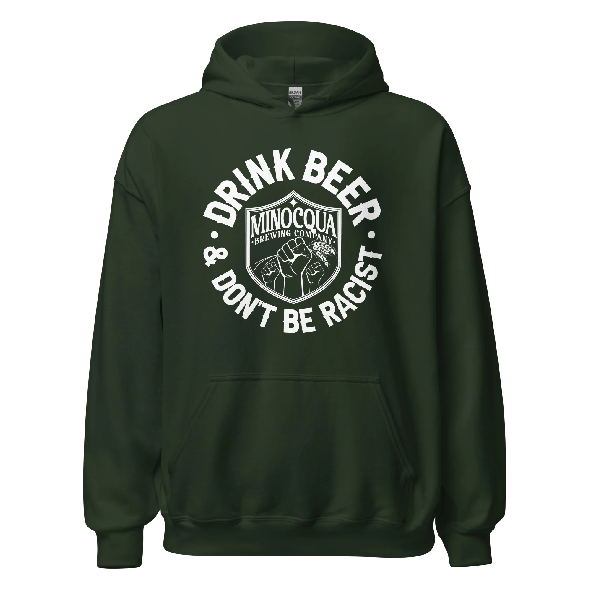 Drink Beer & Don't Be Racist Hoodie - Image 5