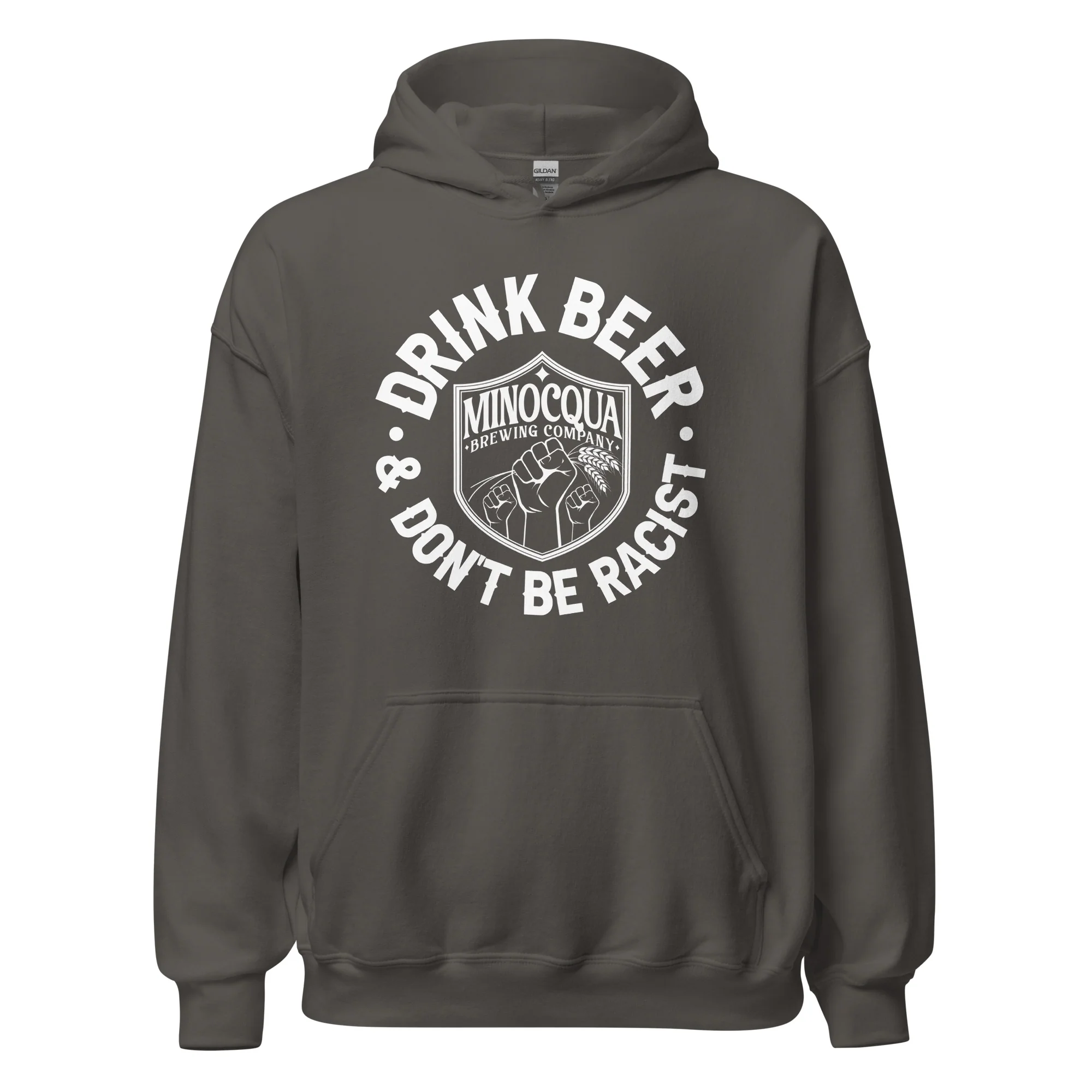 Drink Beer & Don't Be Racist Hoodie - Image 9