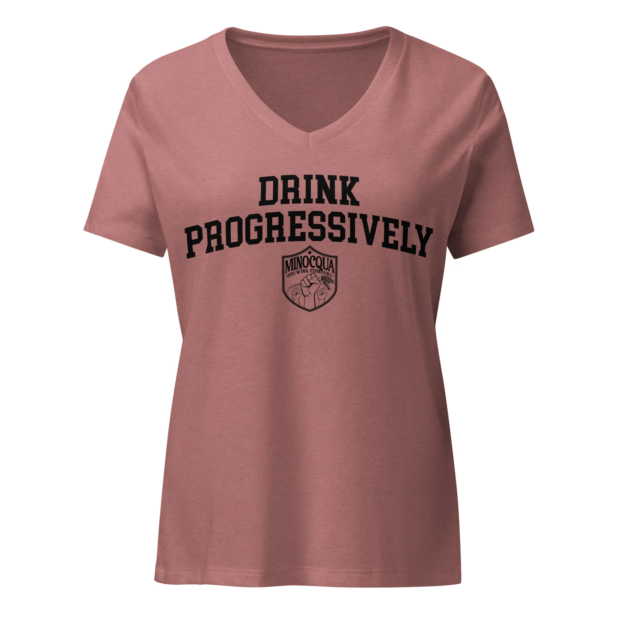 Drink Progressively Women’s V-Neck T-Shirt - Image 2