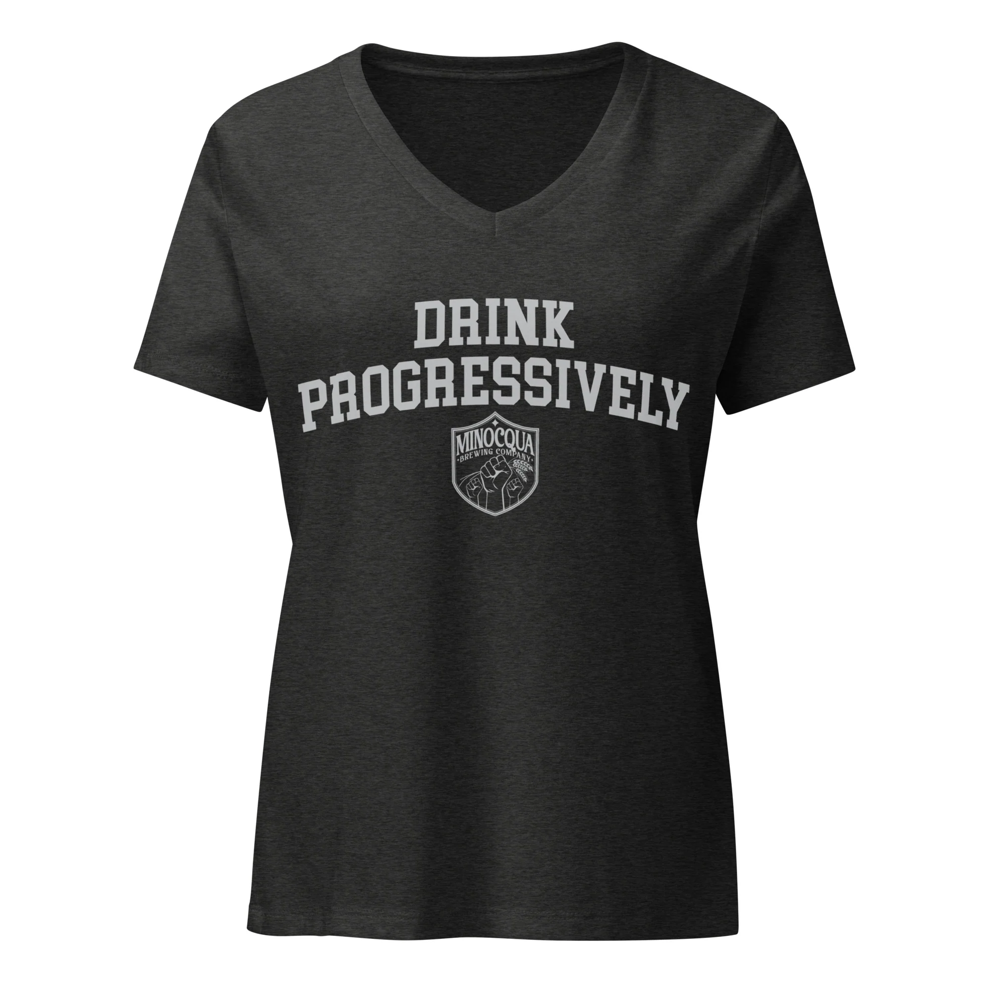 Drink Progressively Women’s V-Neck T-Shirt - Image 3