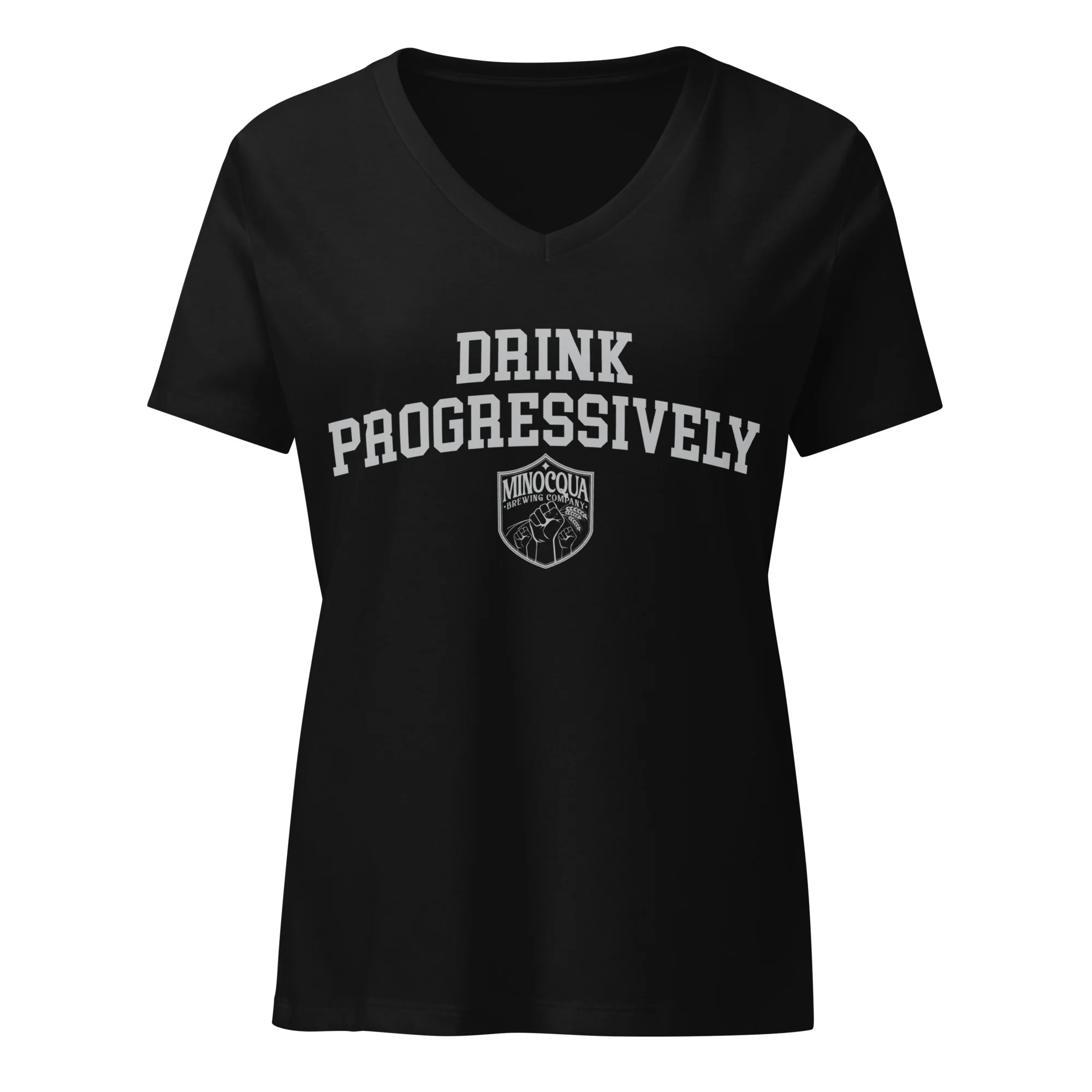 Drink Progressively Women’s V-Neck T-Shirt - Image 4