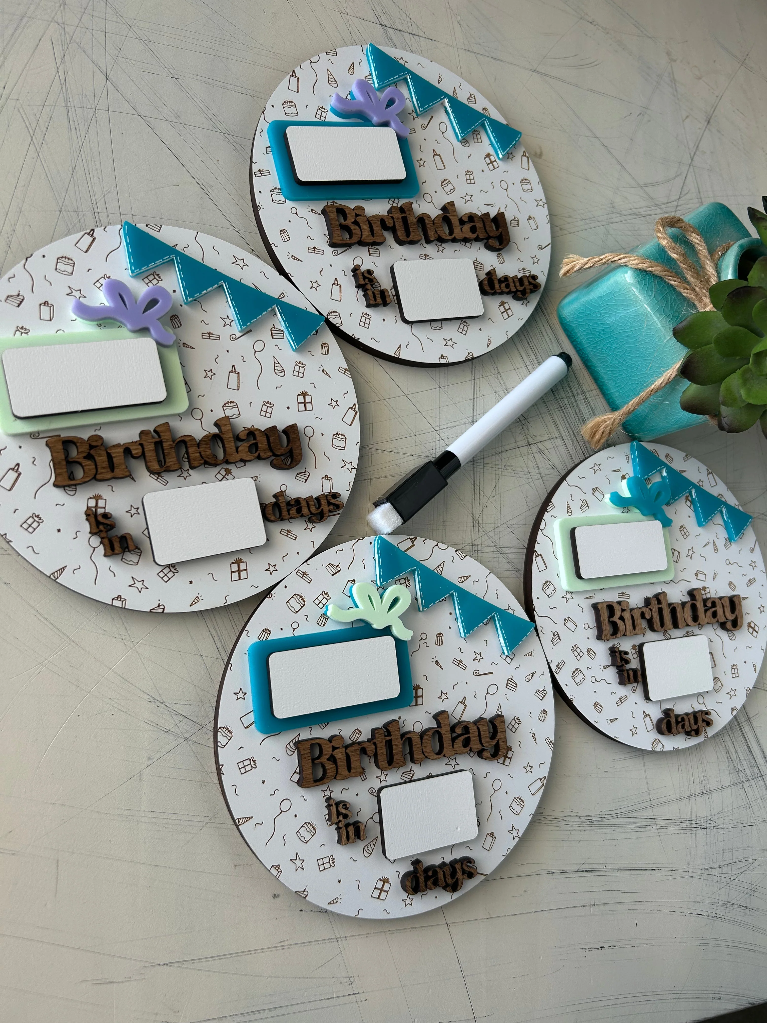 Dry Erase Birthday Countdown Sign - Image 4