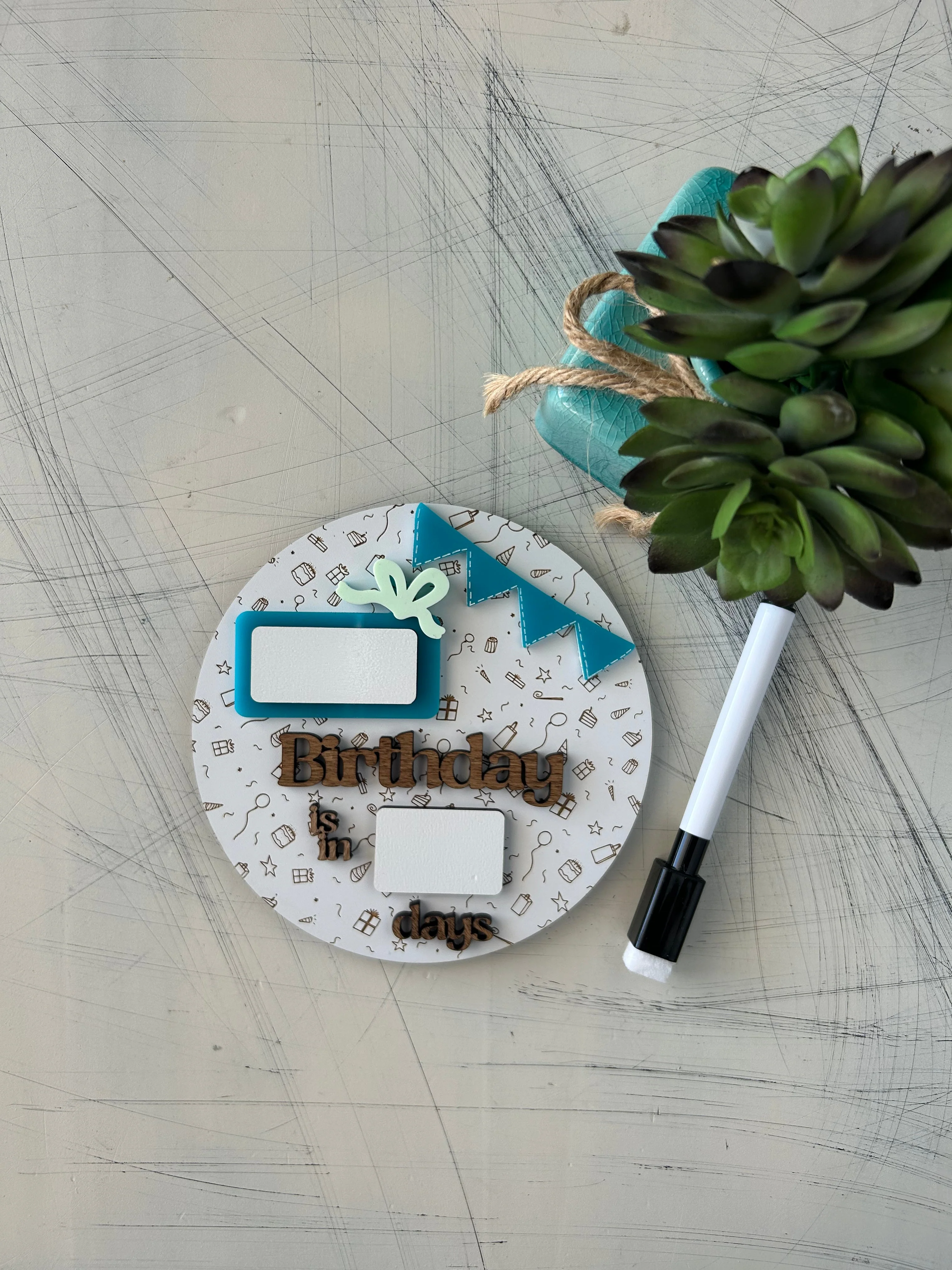Dry Erase Birthday Countdown Sign - Image 5