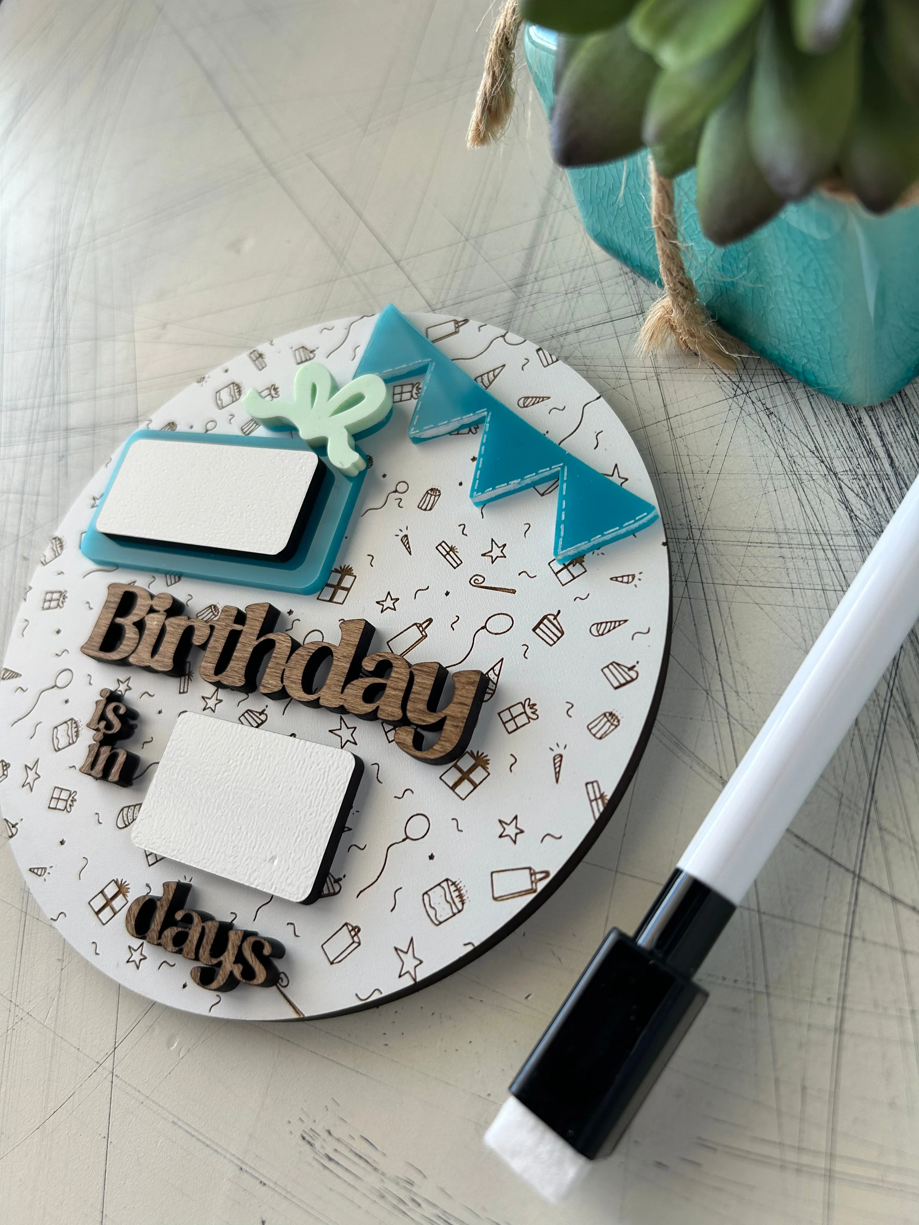 Dry Erase Birthday Countdown Sign - Image 6