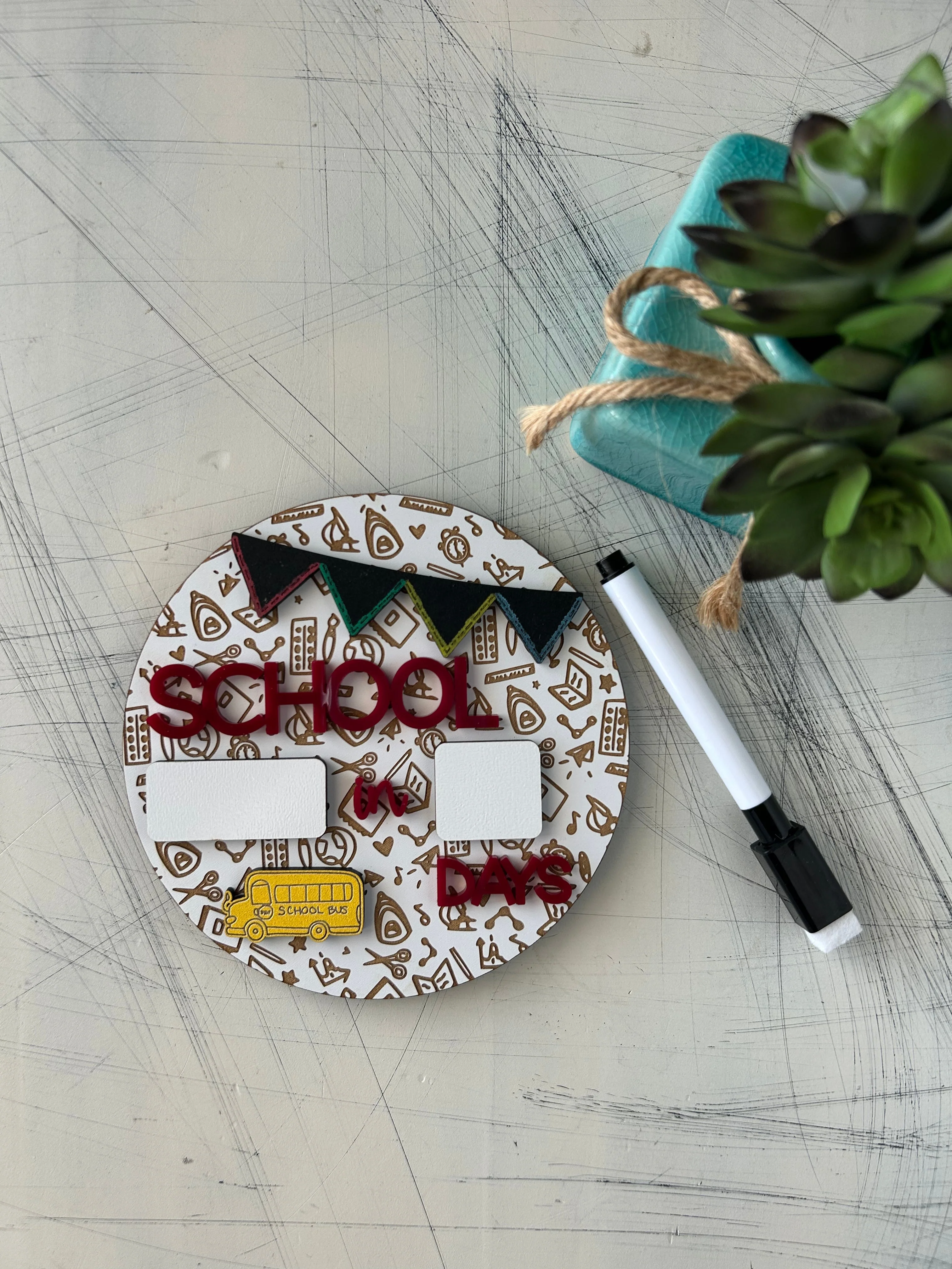 Dry Erase School Countdown Sign - Image 2
