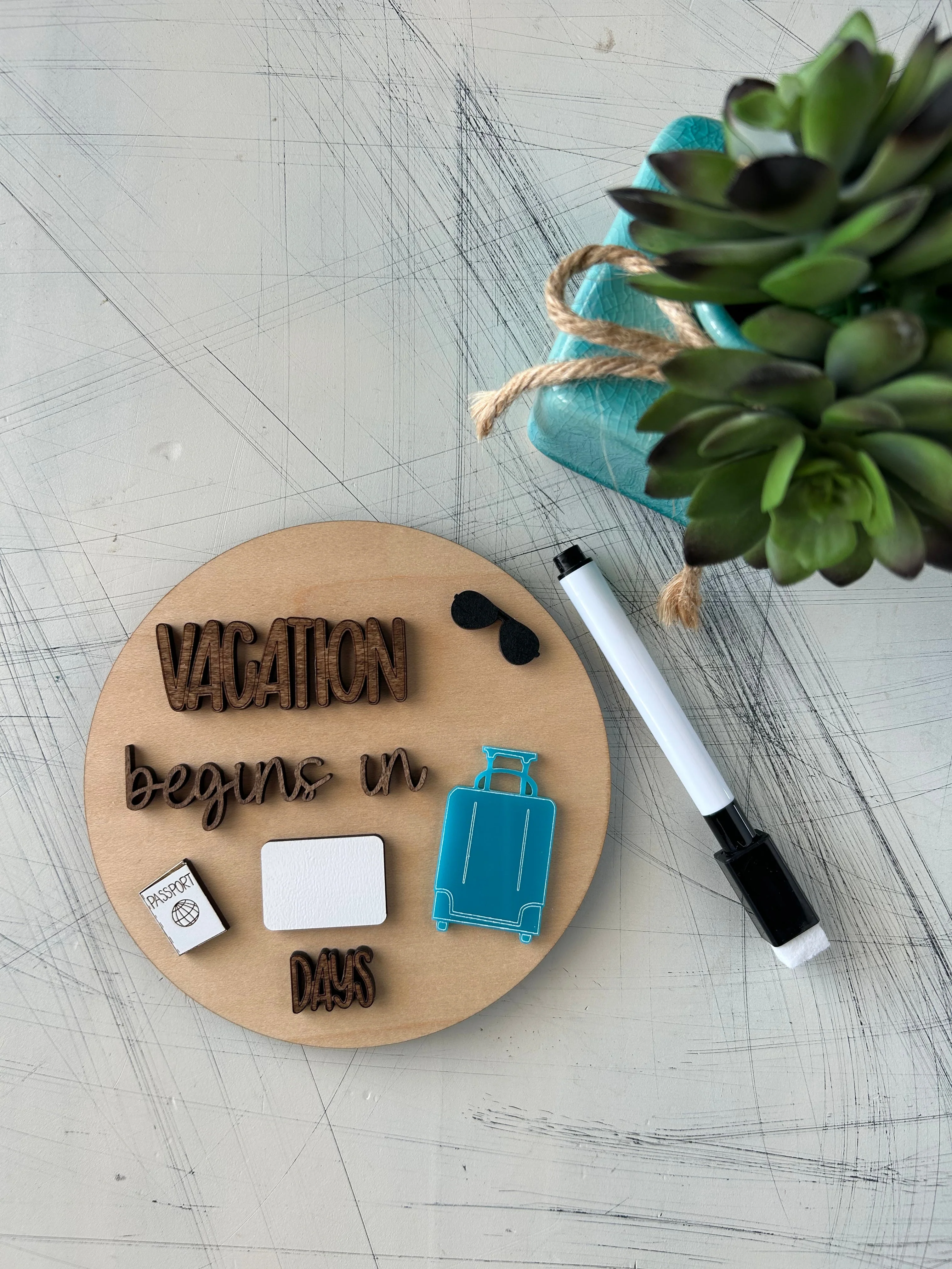 Dry Erase Vacation Countdown Sign - Image 2