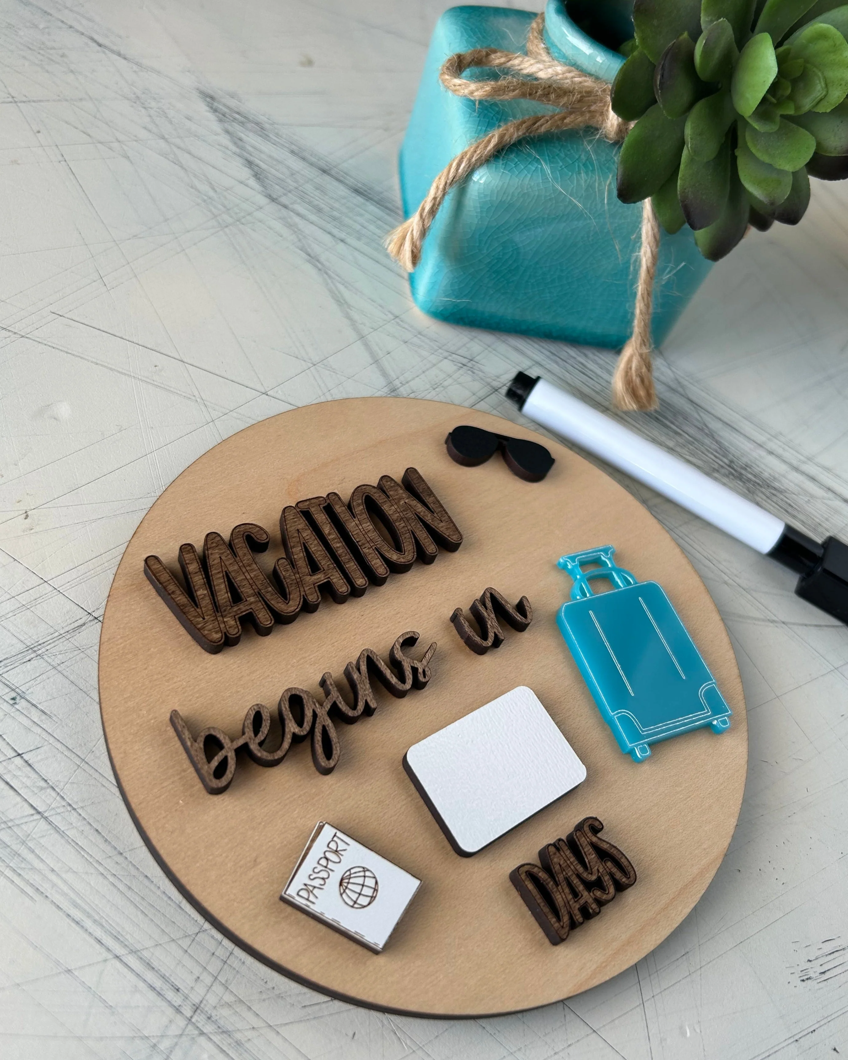 Dry Erase Vacation Countdown Sign - Image 3