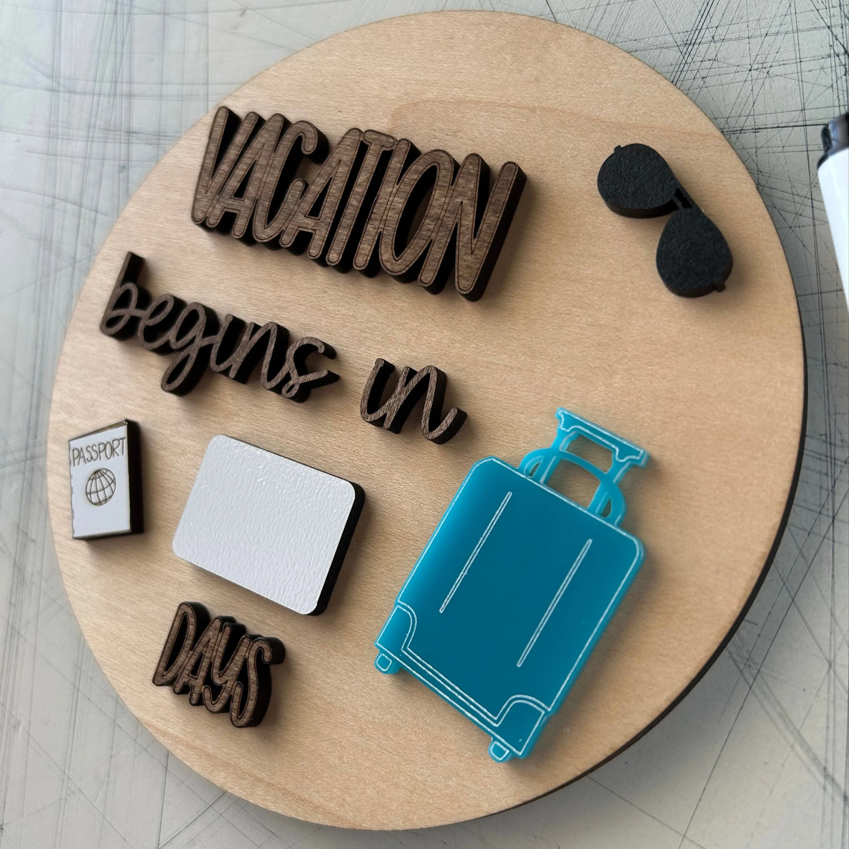 Dry Erase Vacation Countdown Sign - Image 4