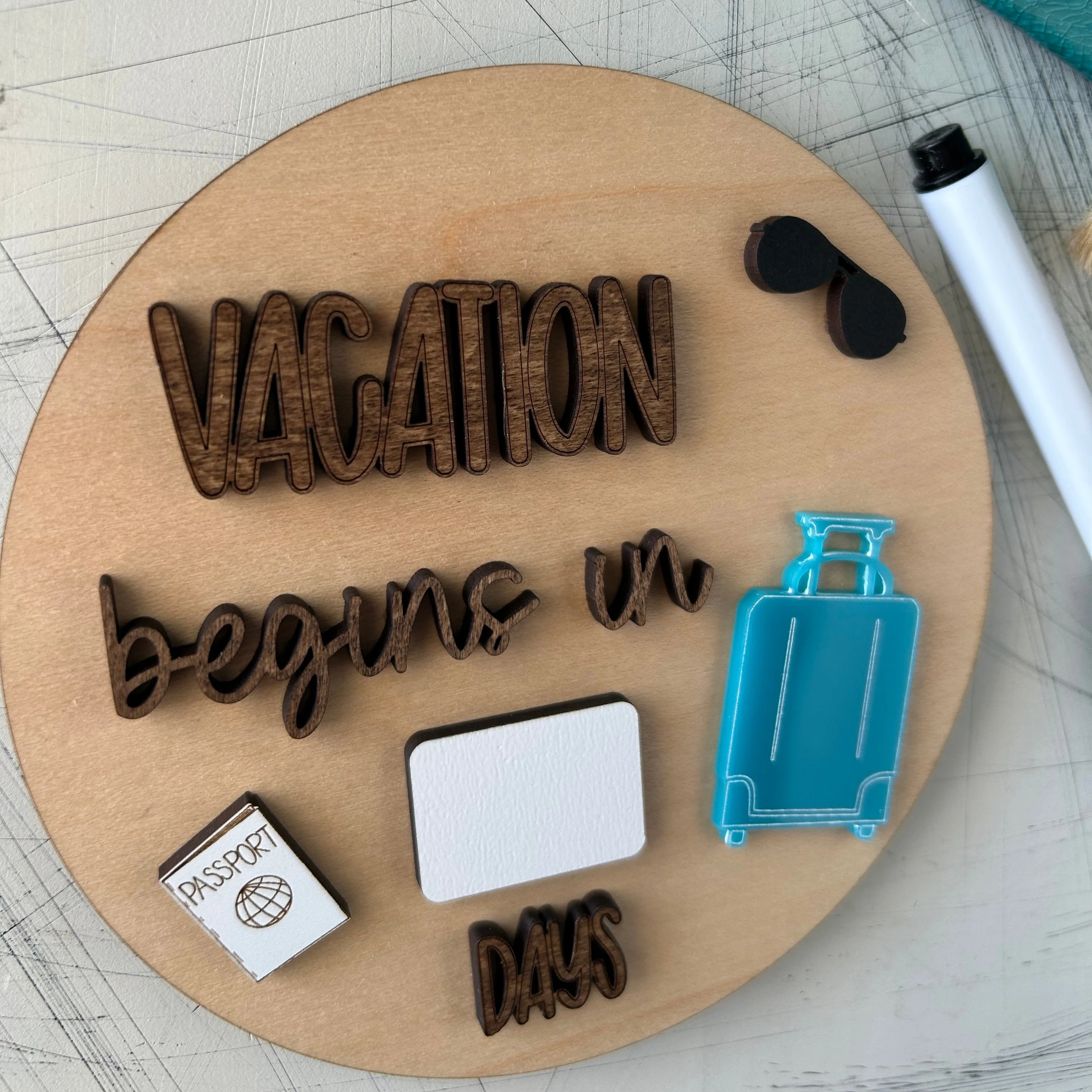 Dry Erase Vacation Countdown Sign - Image 5