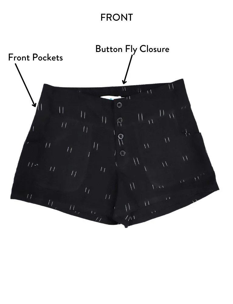 Dusky Organic Cotton Black Shorts - Image 7