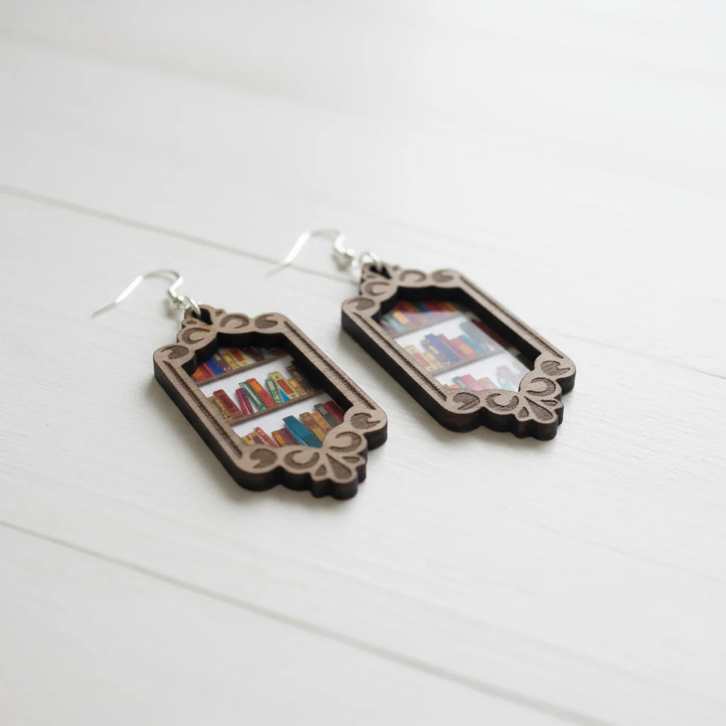 Earrings: Bookshelf - Image 3