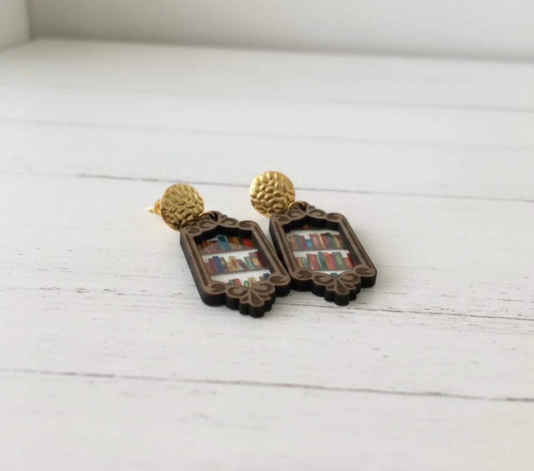 Earrings: Bookshelf - Image 4