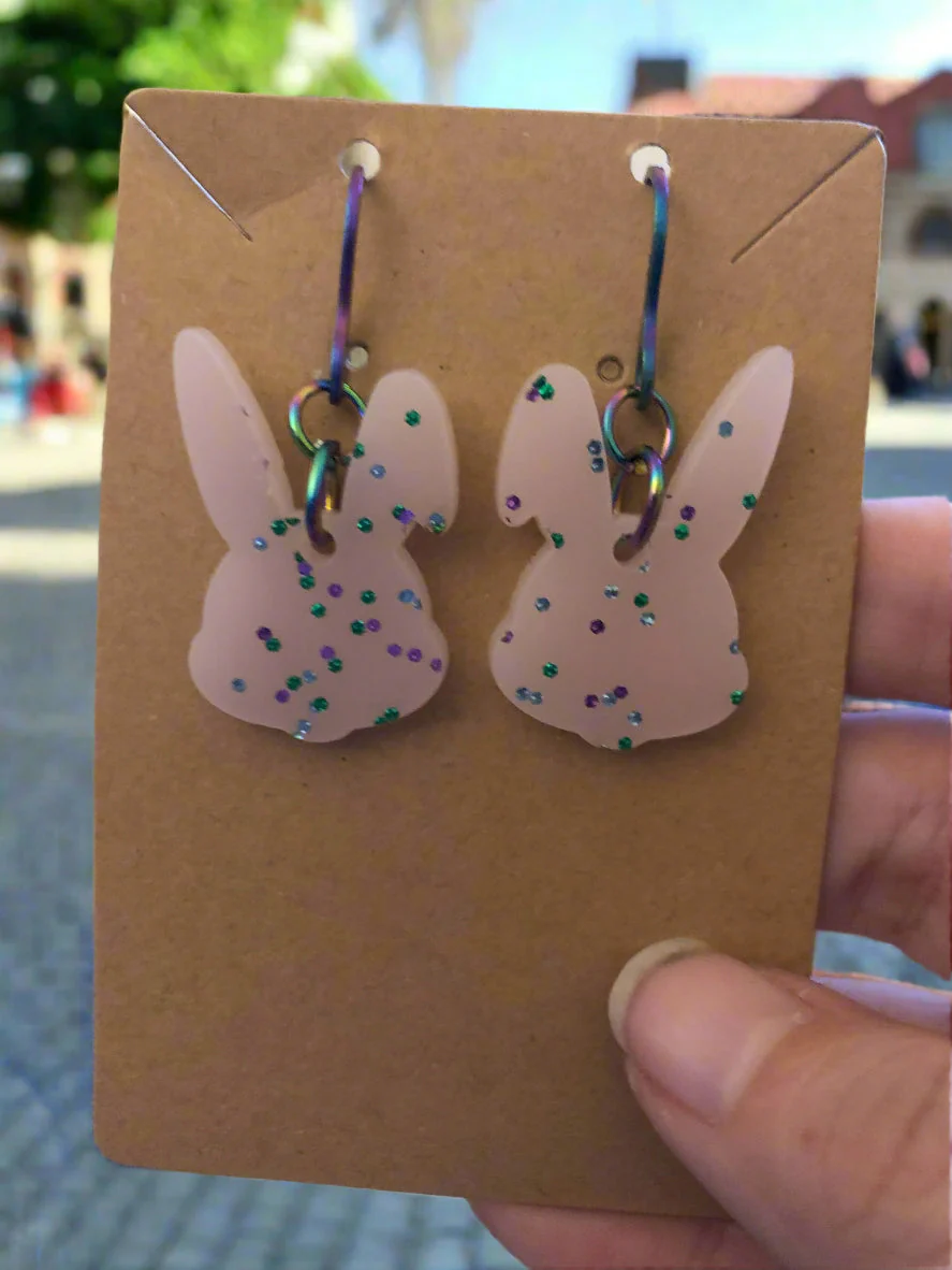 Earrings: Bunnies - Image 6