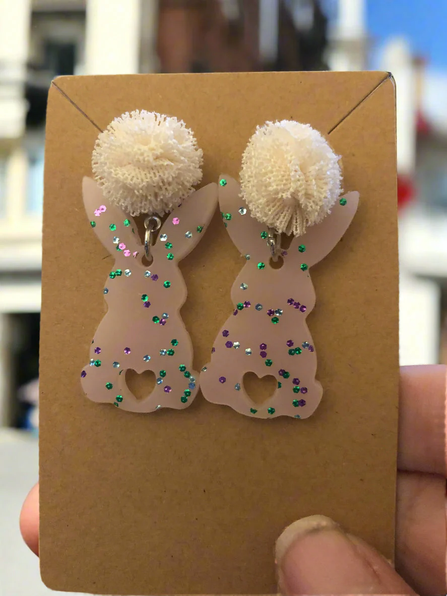 Earrings: Bunnies - Image 9