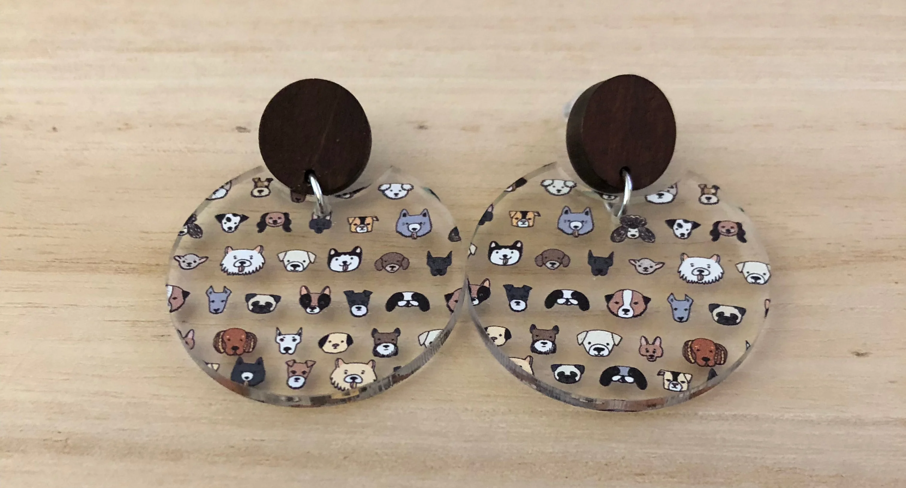 Earrings: Dog faces - Image 3