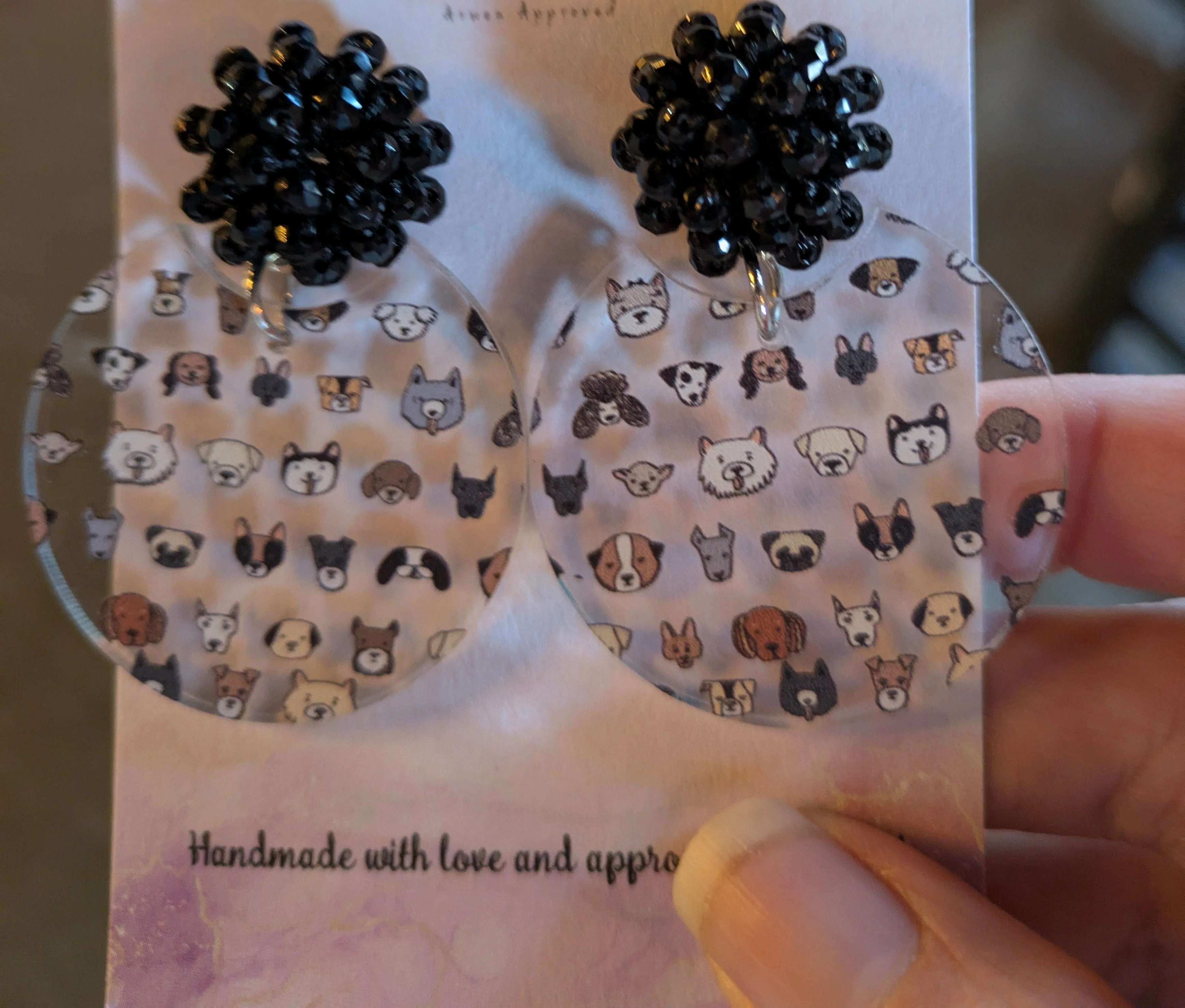 Earrings: Dog faces - Image 4