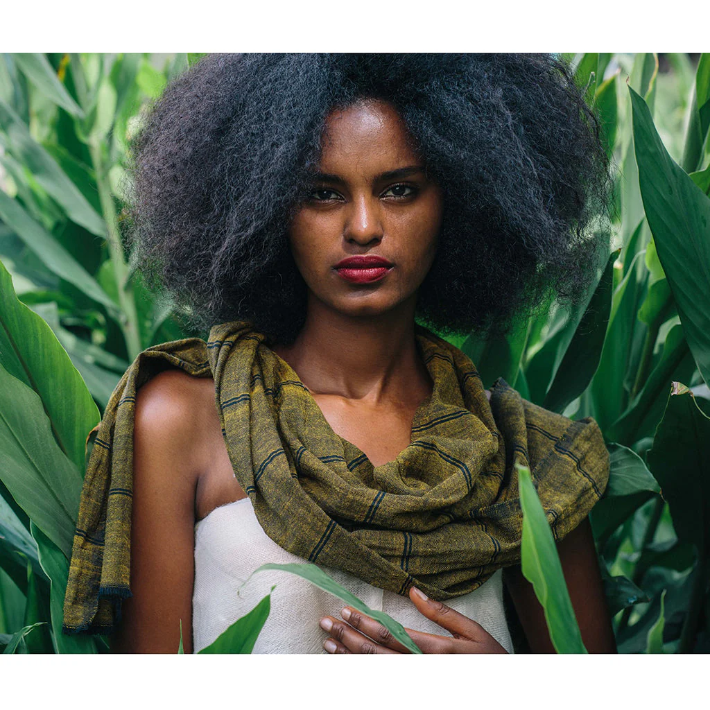Earthy Striped Scarf - Image 3