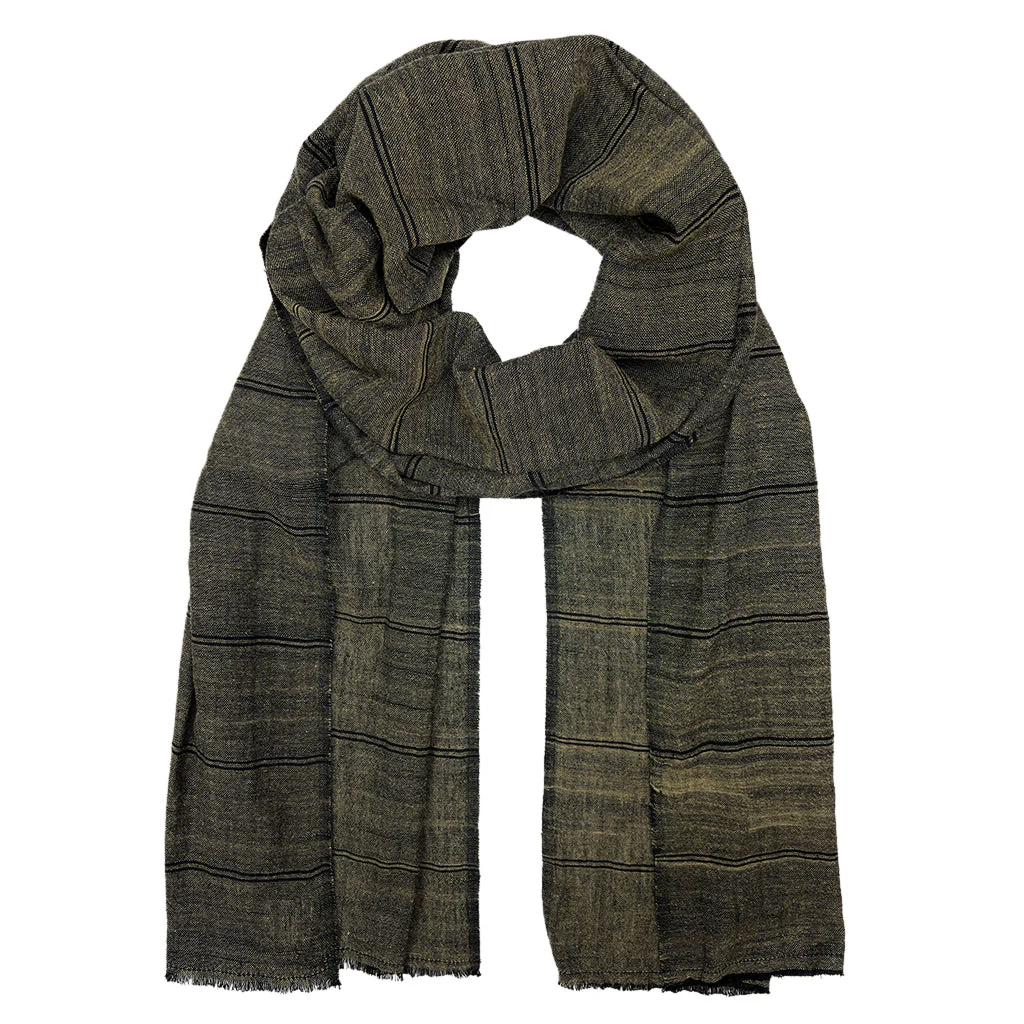 Earthy Striped Scarf - Image 4