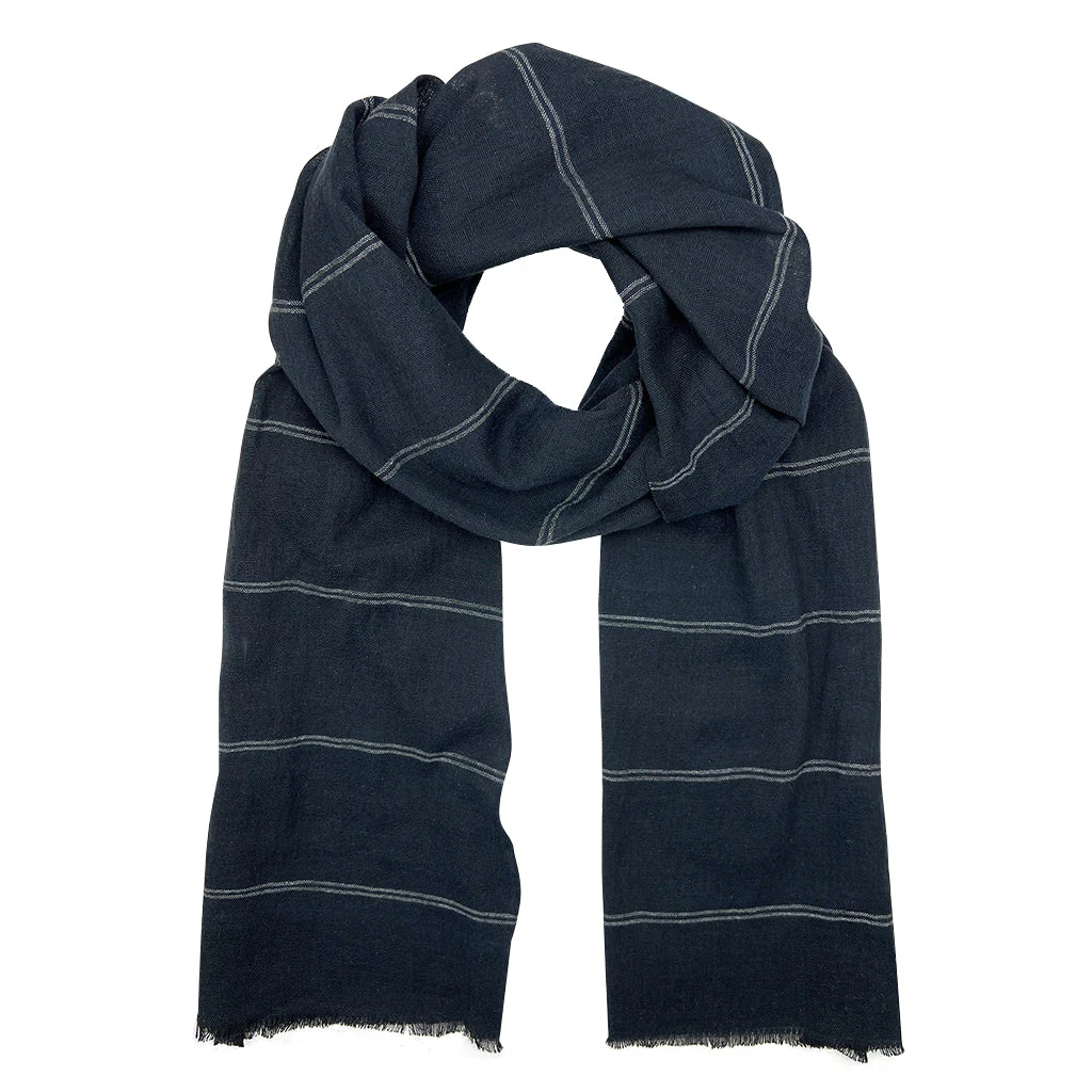 Earthy Striped Scarf - Image 5