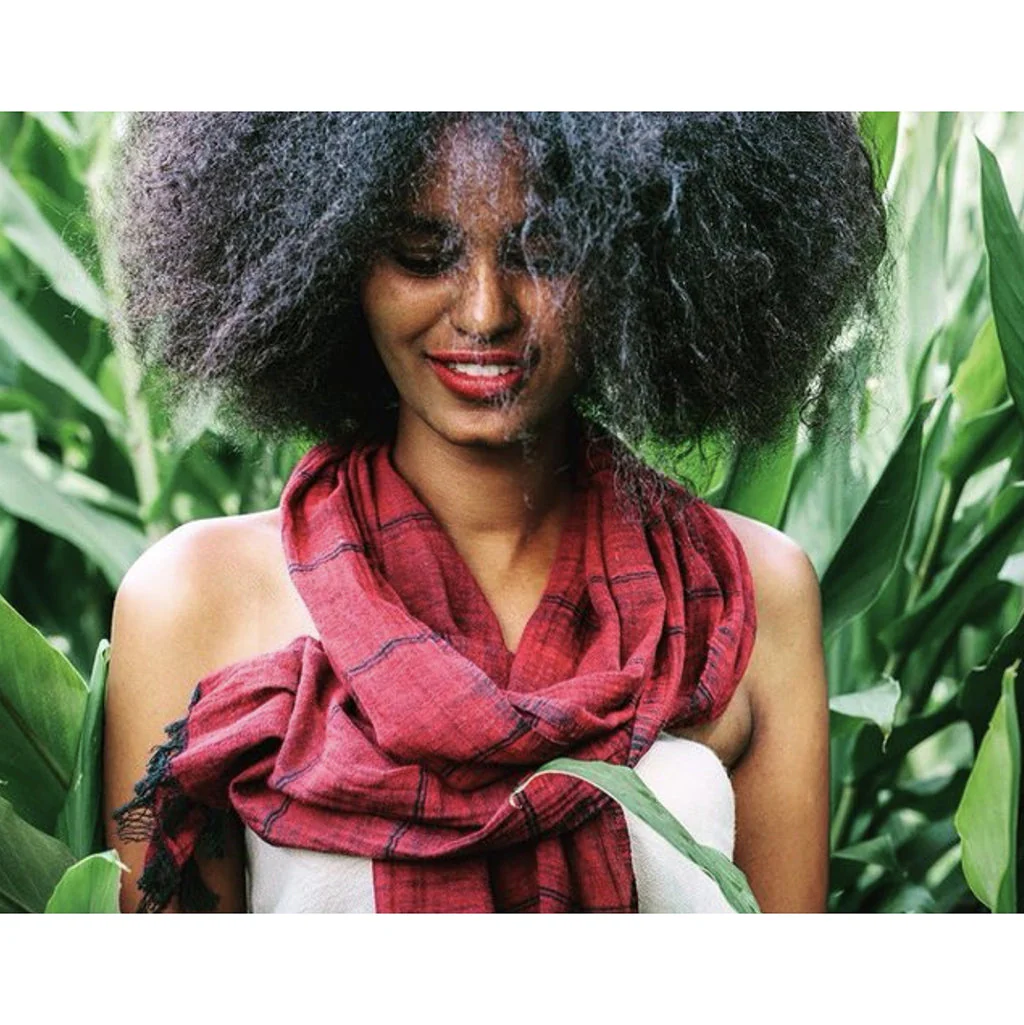 Earthy Striped Scarf - Image 6