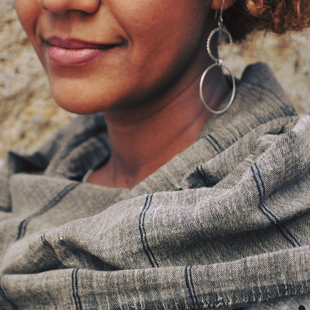 Earthy Striped Scarf - Image 7