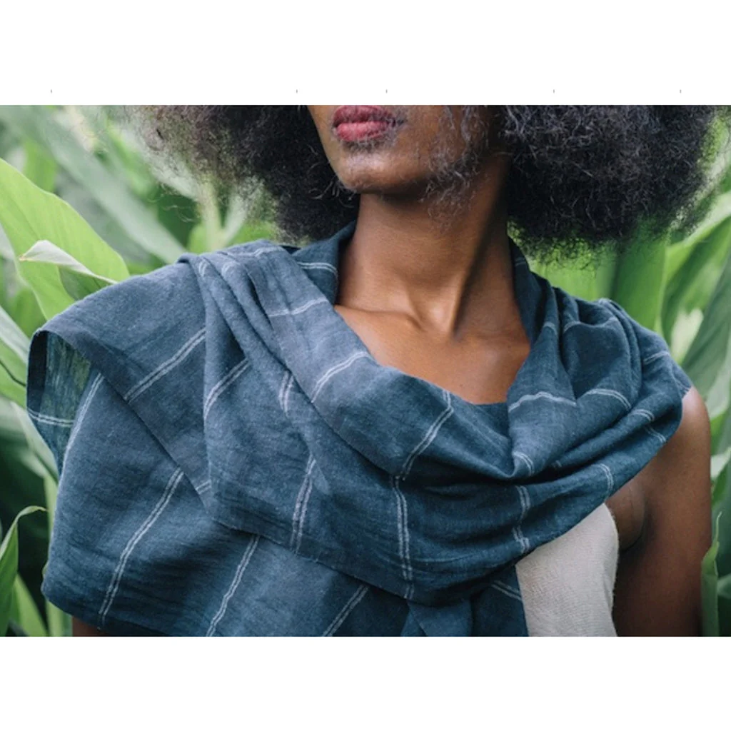 Earthy Striped Scarf - Image 8